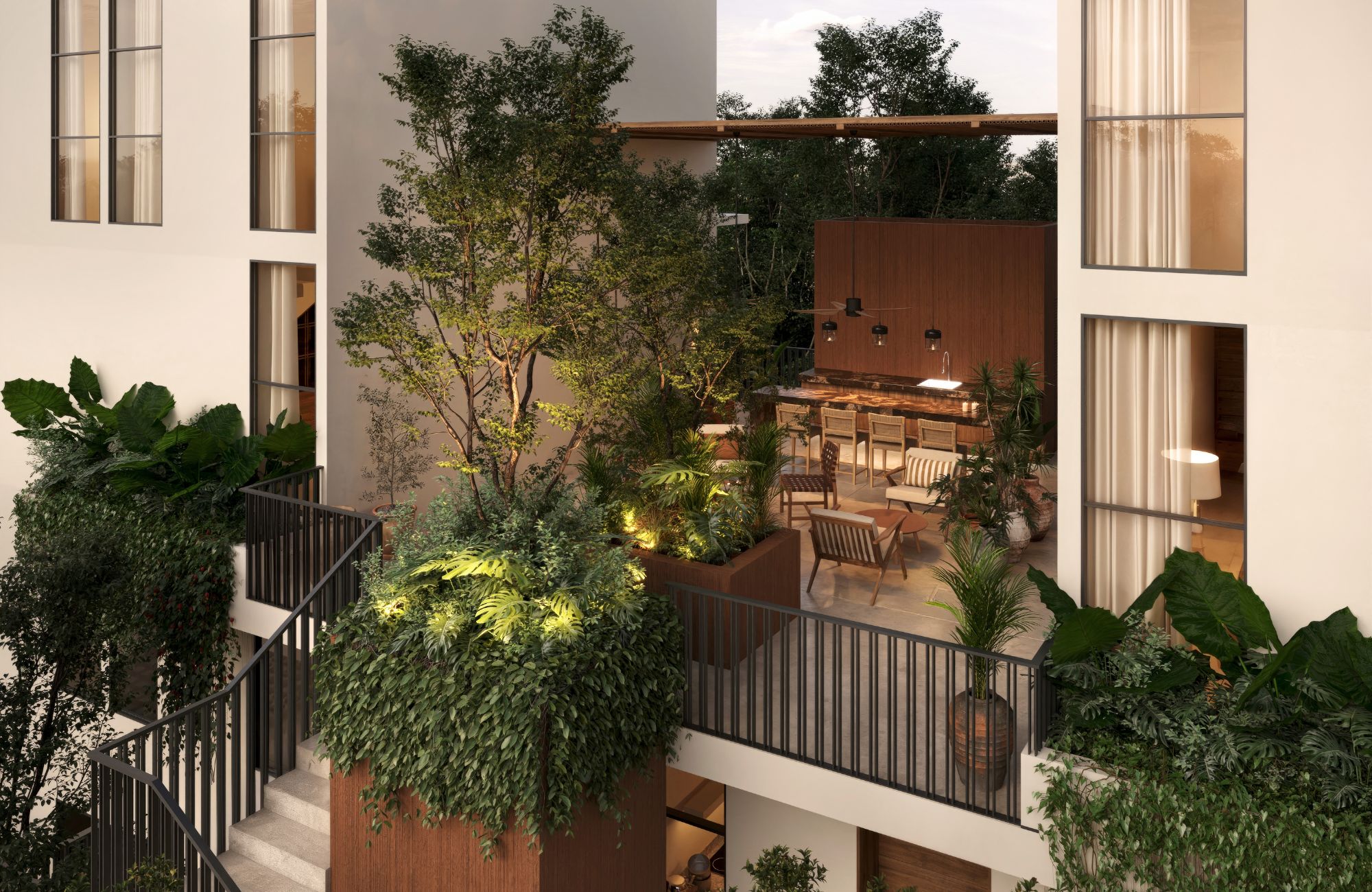 Condominium with terrace, pool, pre-construction bar area, North Zone, for sale, M&eacute;rida