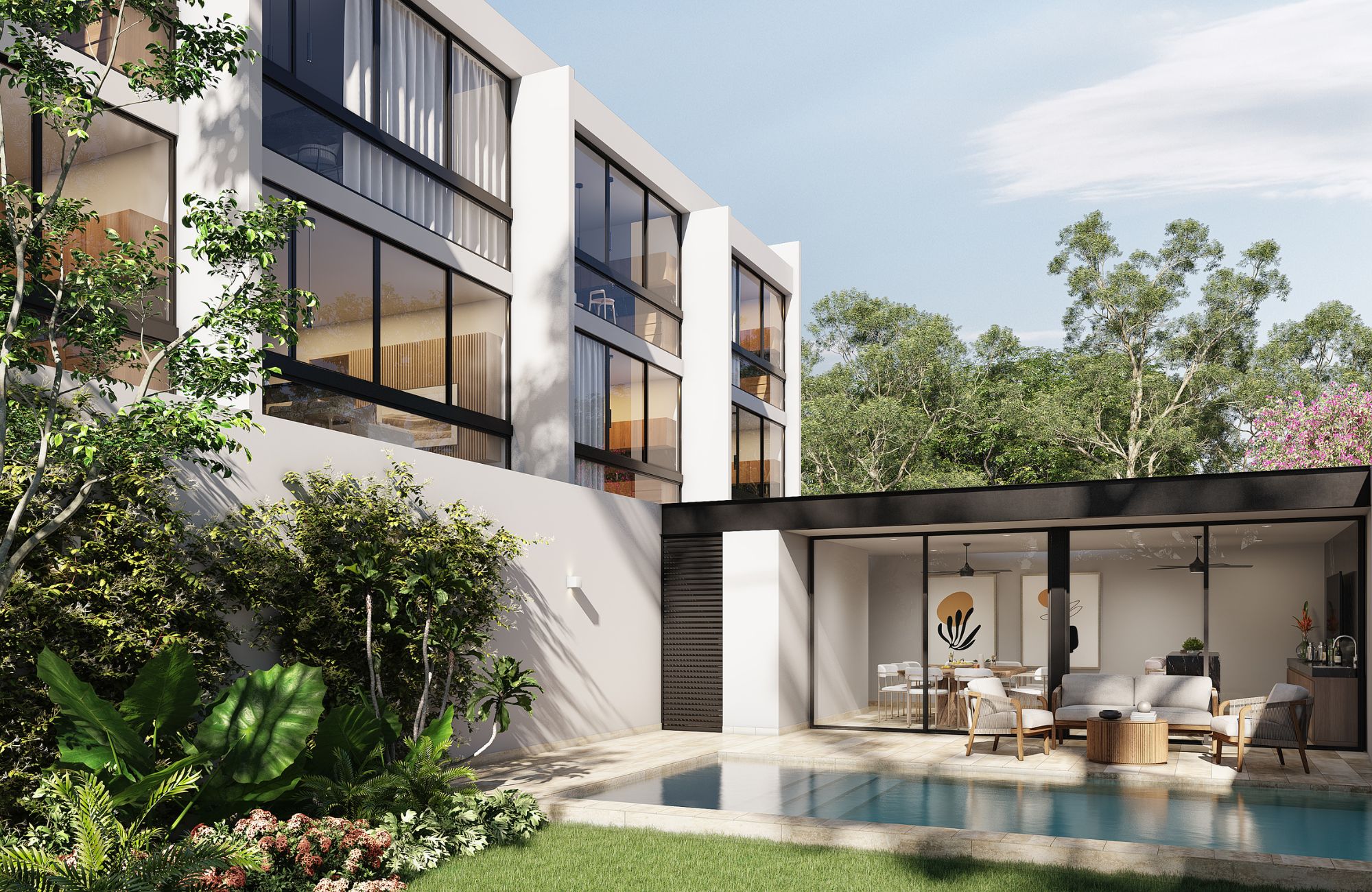 Condominium with balcony, roof terrace, pergolas for events, sale, North Zone, M&eacute;rida.