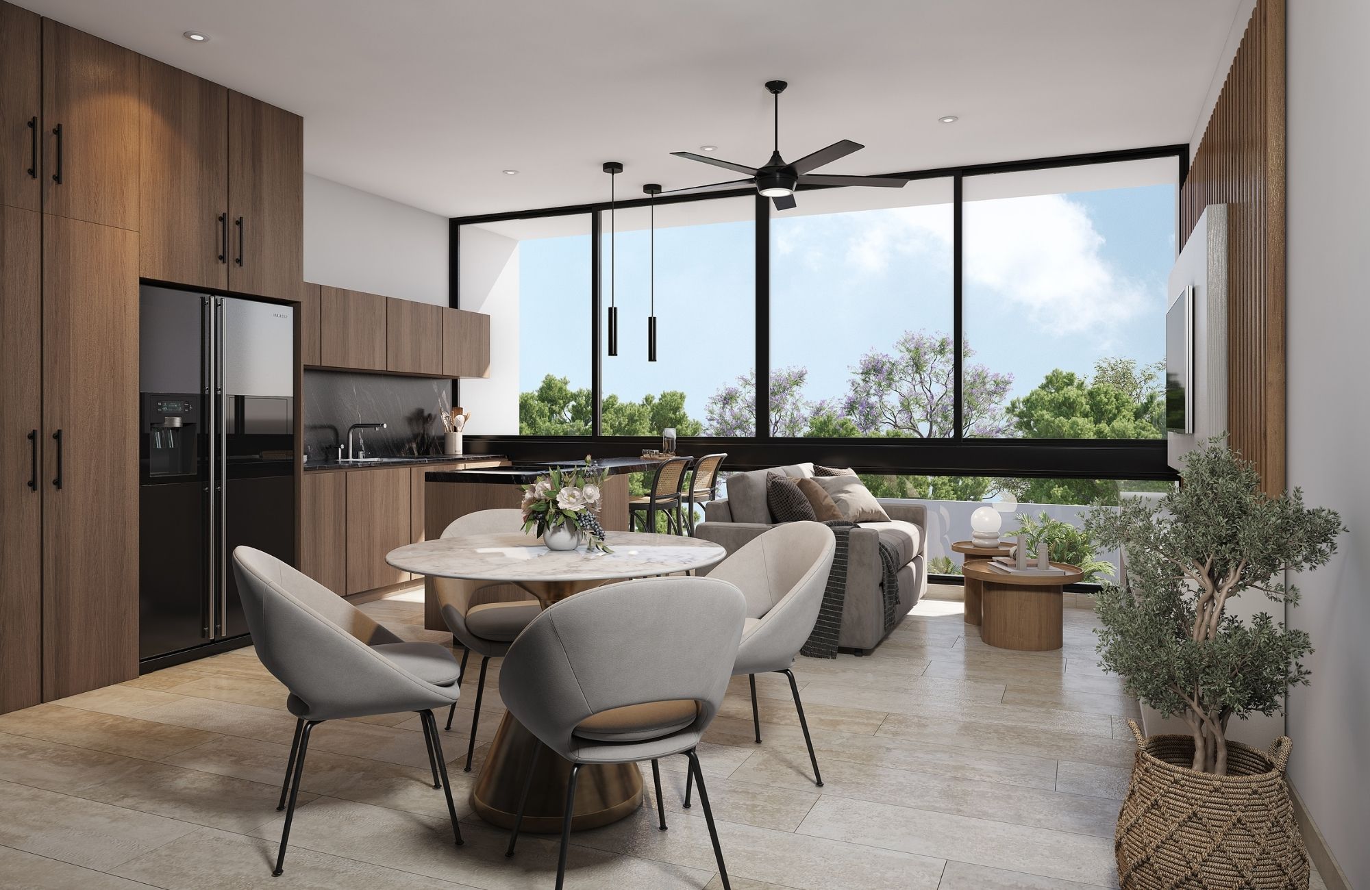 Condominium with balcony, roof terrace, pergolas for events, sale, North Zone, M&eacute;rida.