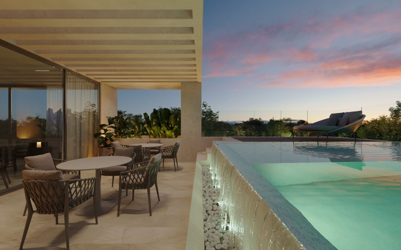 Condo with private terrace and multiple amenities for sale, Pionera Conkal, M&eacute;rida