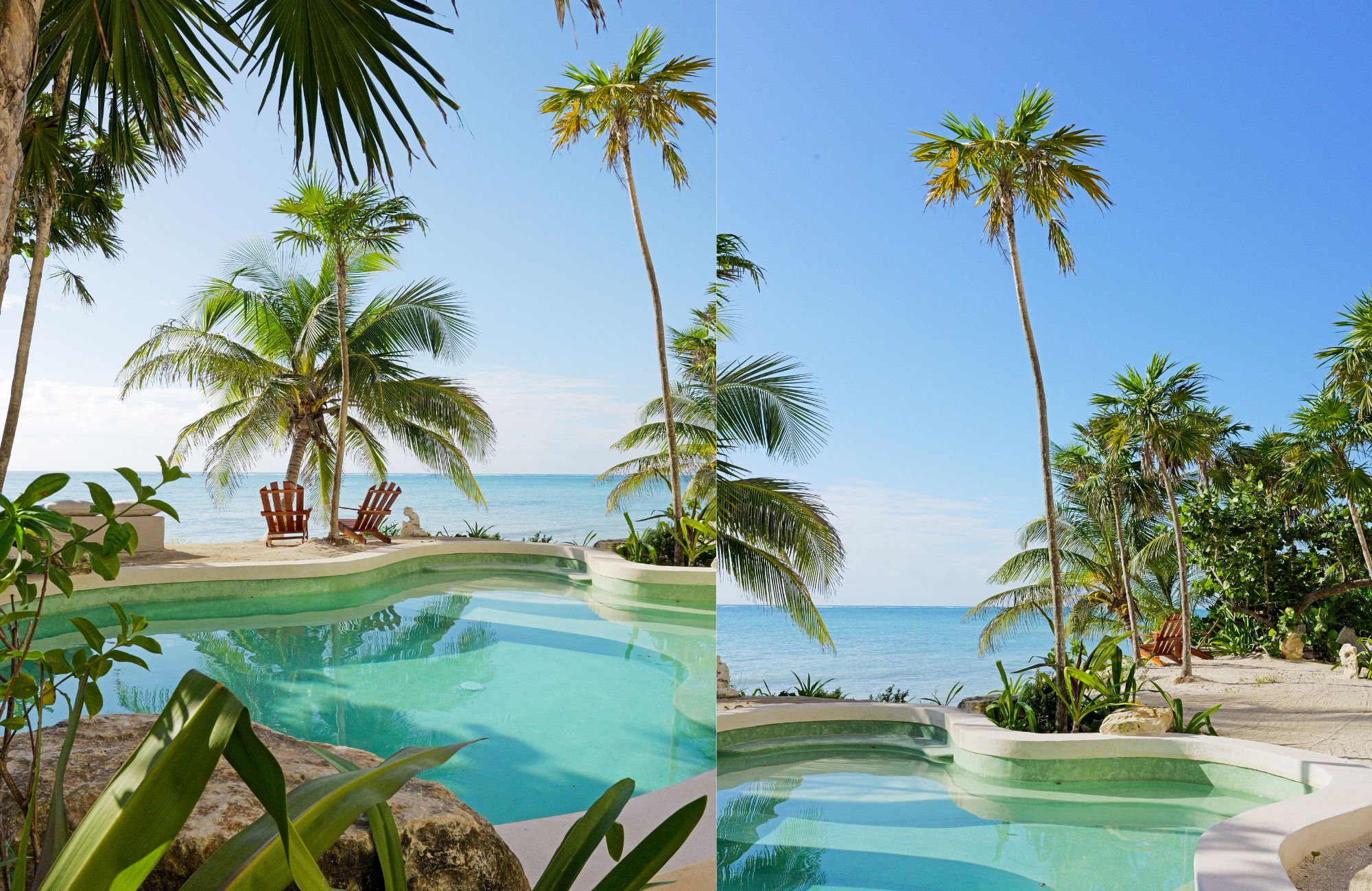 Oceanfront apartment, private pool, terrace, lock off, pre-sale Tulum.