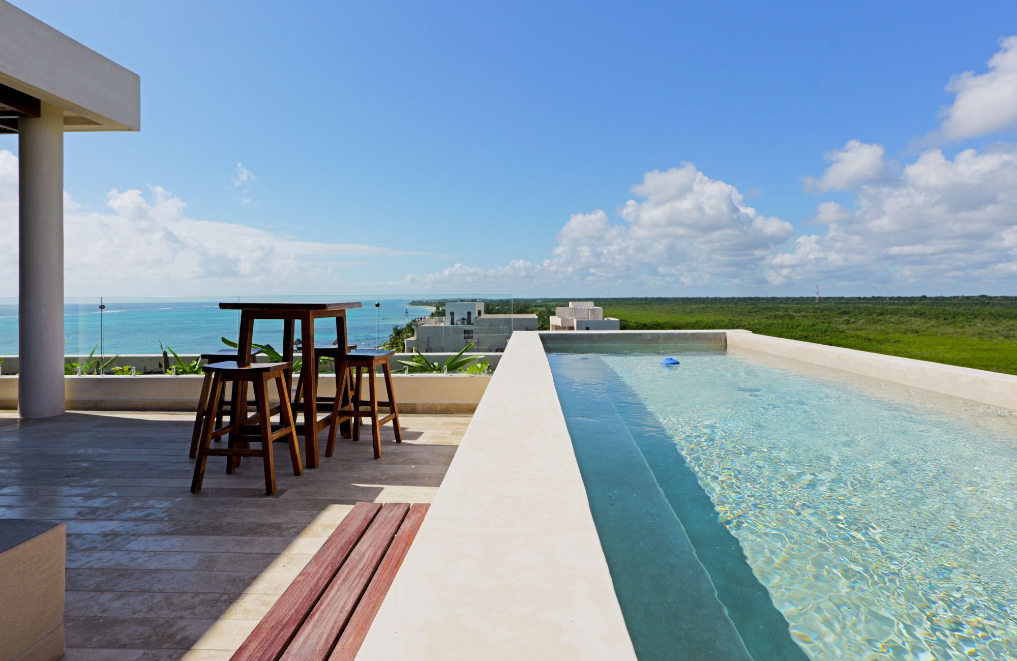 Oceanfront apartment, private pool, terrace, lock off, pre-sale Tulum.