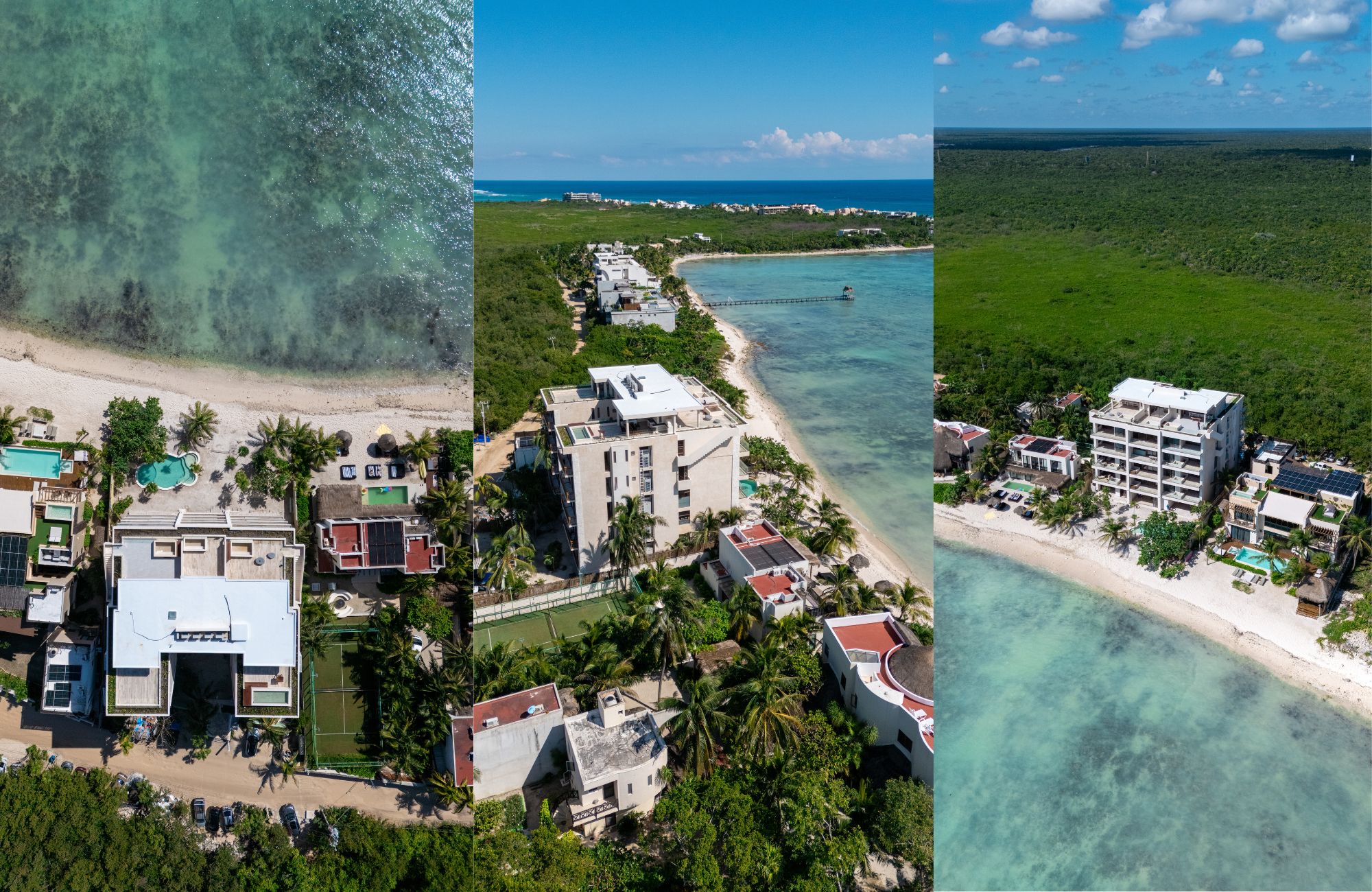 Oceanfront apartment, private pool, terrace, lock off, pre-sale Tulum.