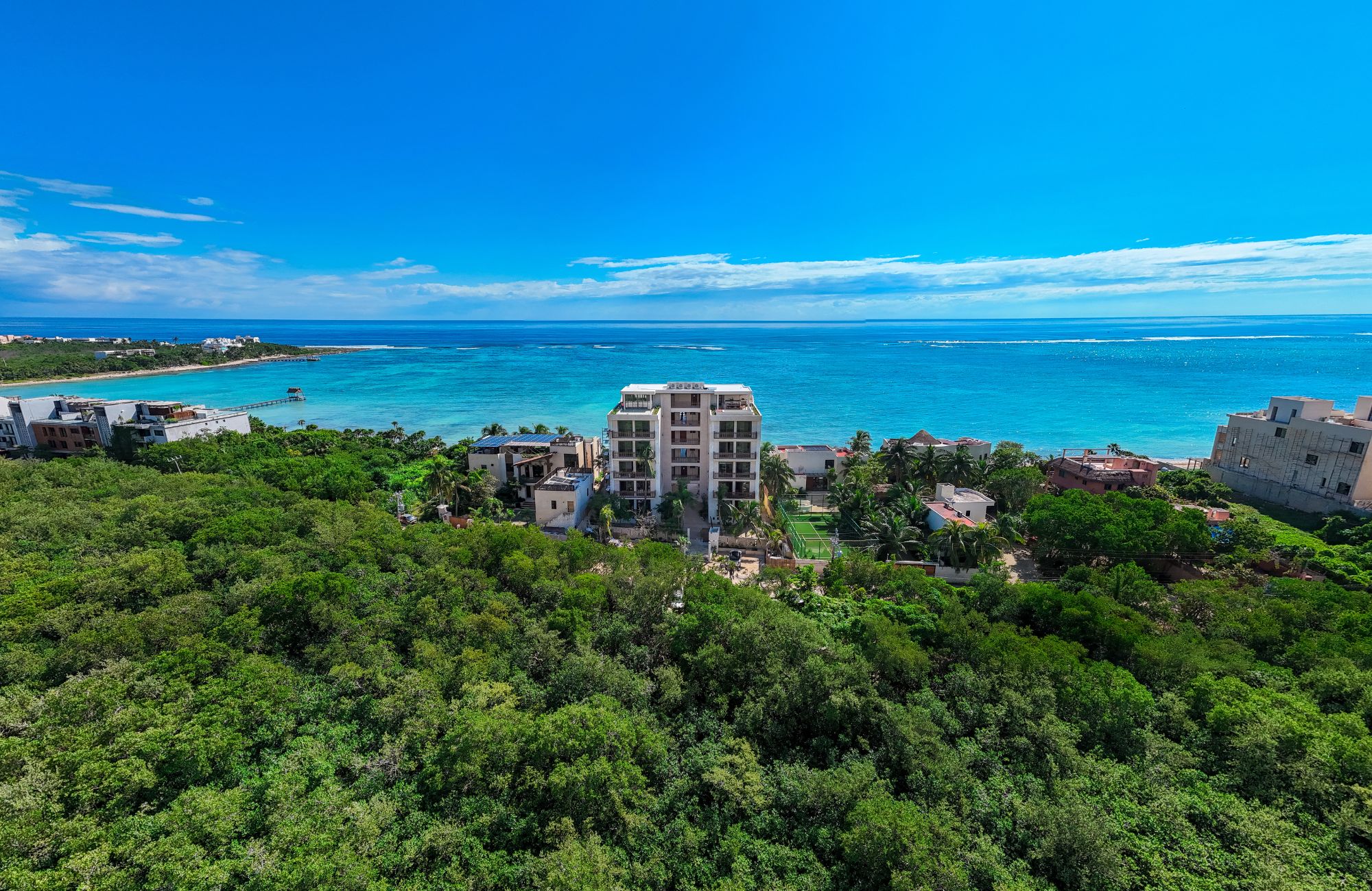 Condo with terrace and balcony, beach club, natural pool, for sale, Tankah, Tulum