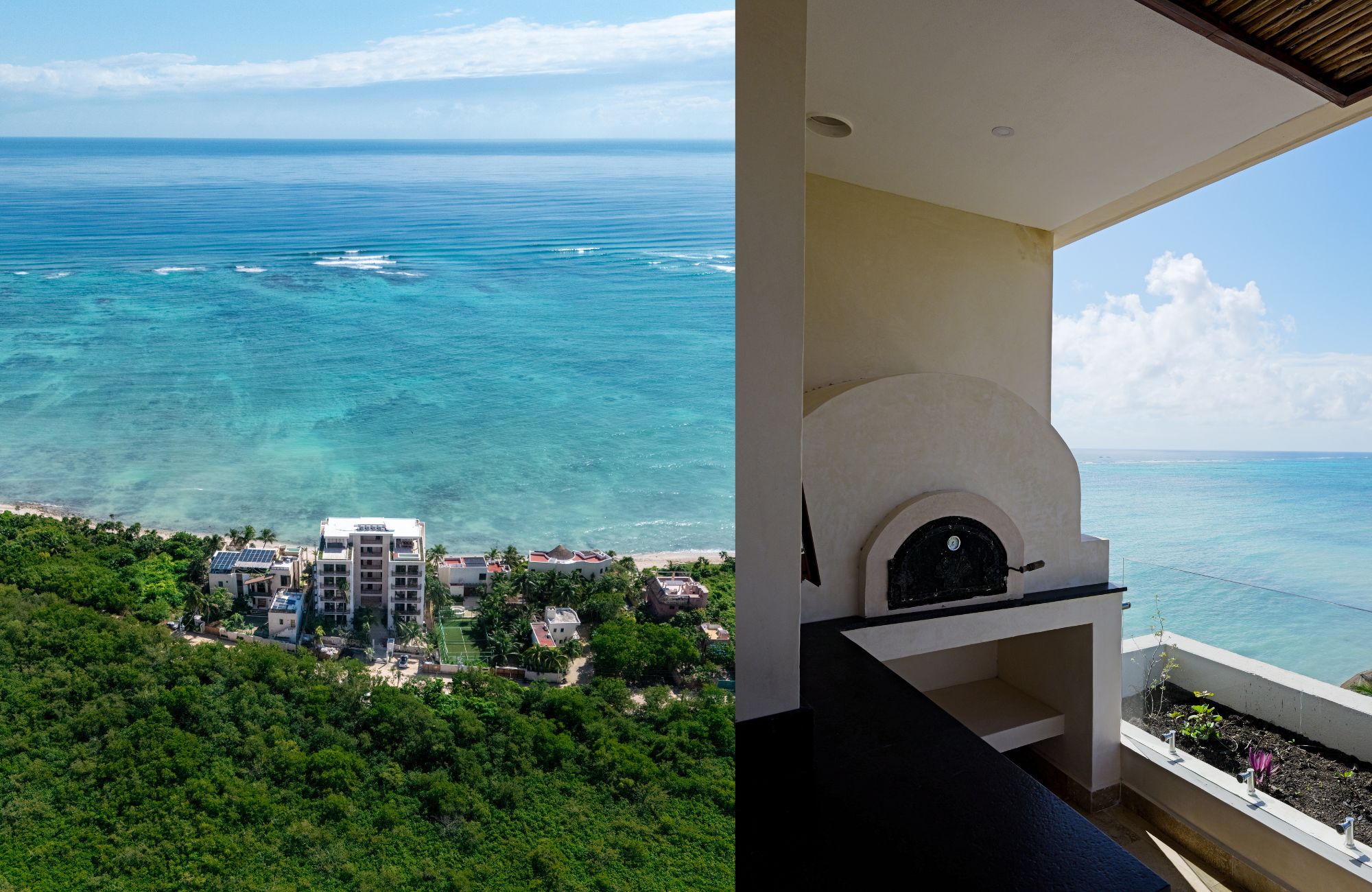 Condo with terrace and balcony, beach club, natural pool, for sale, Tankah, Tulum