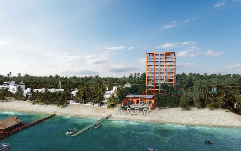 Beachfront condo with beach club, in Costa Mujeres, Canc&uacute;n