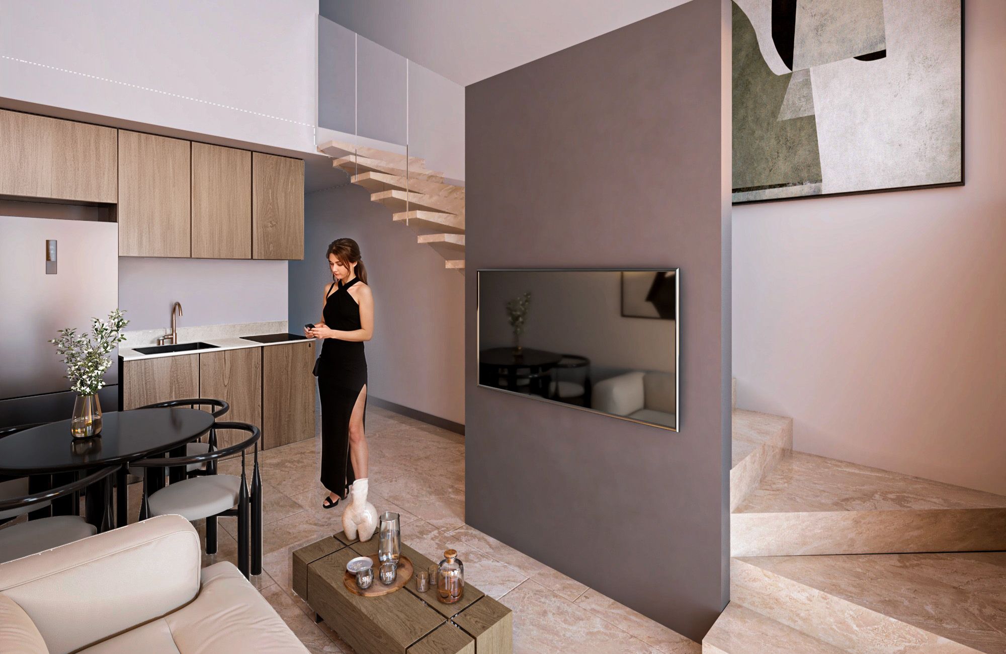 Apartment with rooftop, pool, barbecue area, business center, concierge, Villas La Hacienda for sale, Merida North Zone