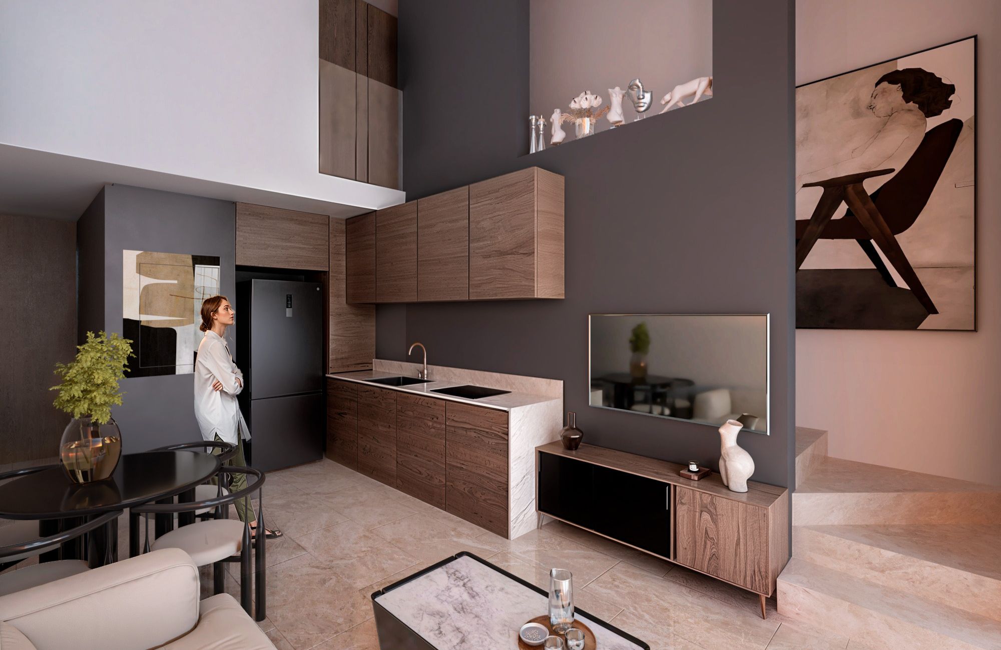 Apartment with common pool, central park, lake, for sale, North Zone, M&eacute;rida