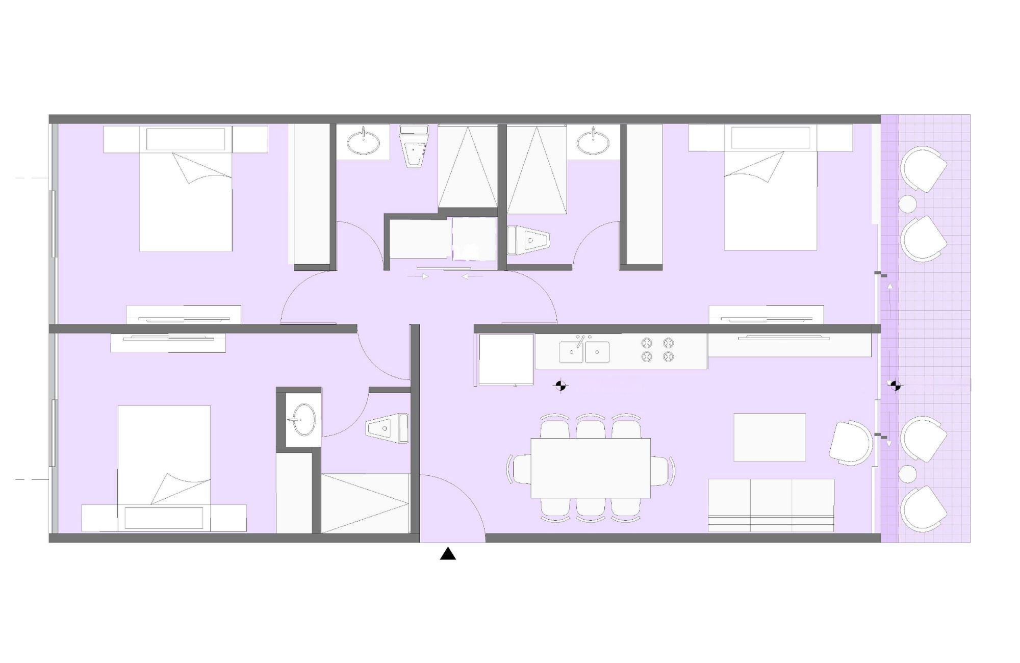 Apartment with common pool, central park, lake, for sale, North Zone, M&eacute;rida