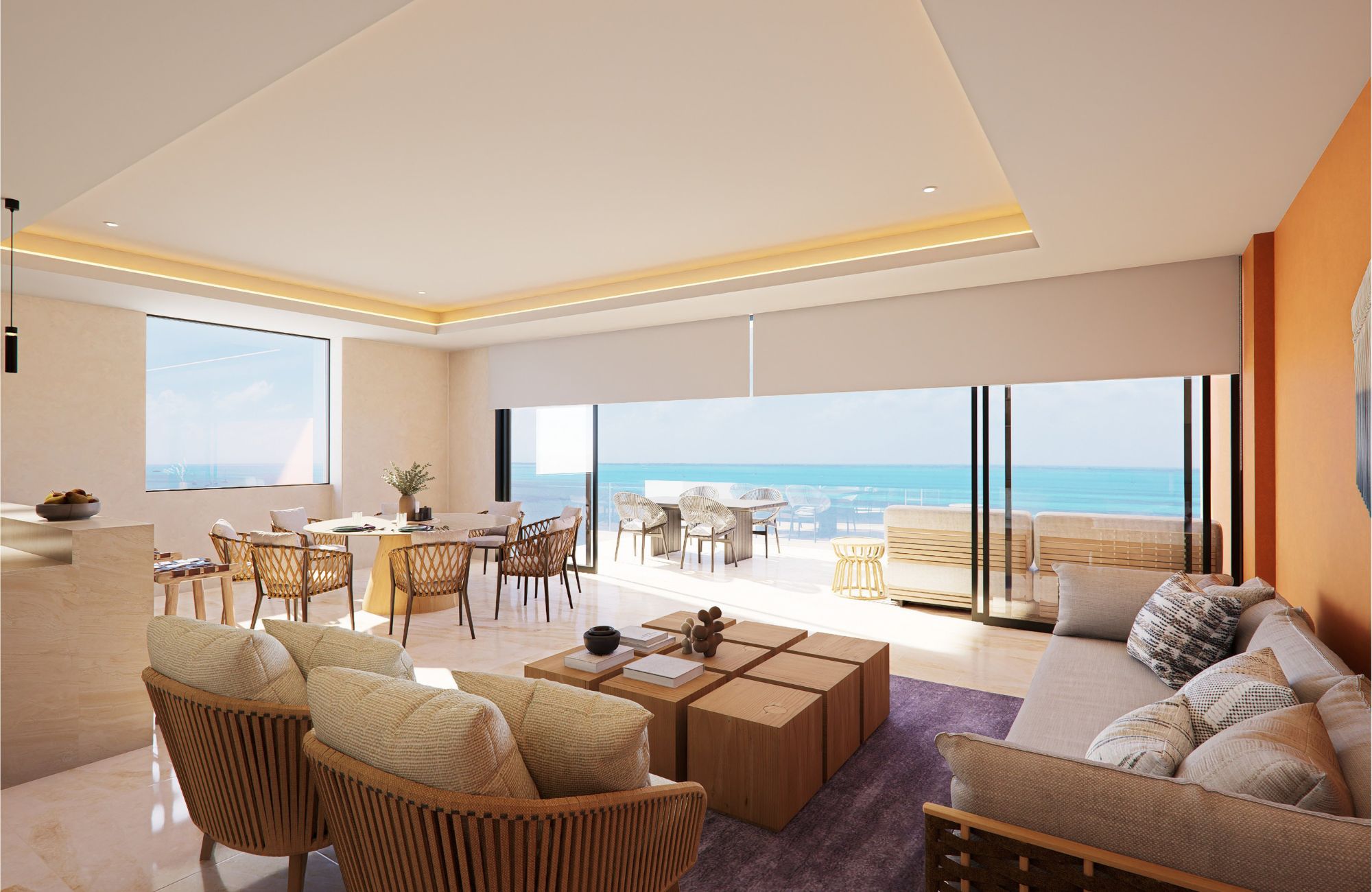 Beachfront condominium with beach club, in Costa Mujeres, Canc&uacute;n
