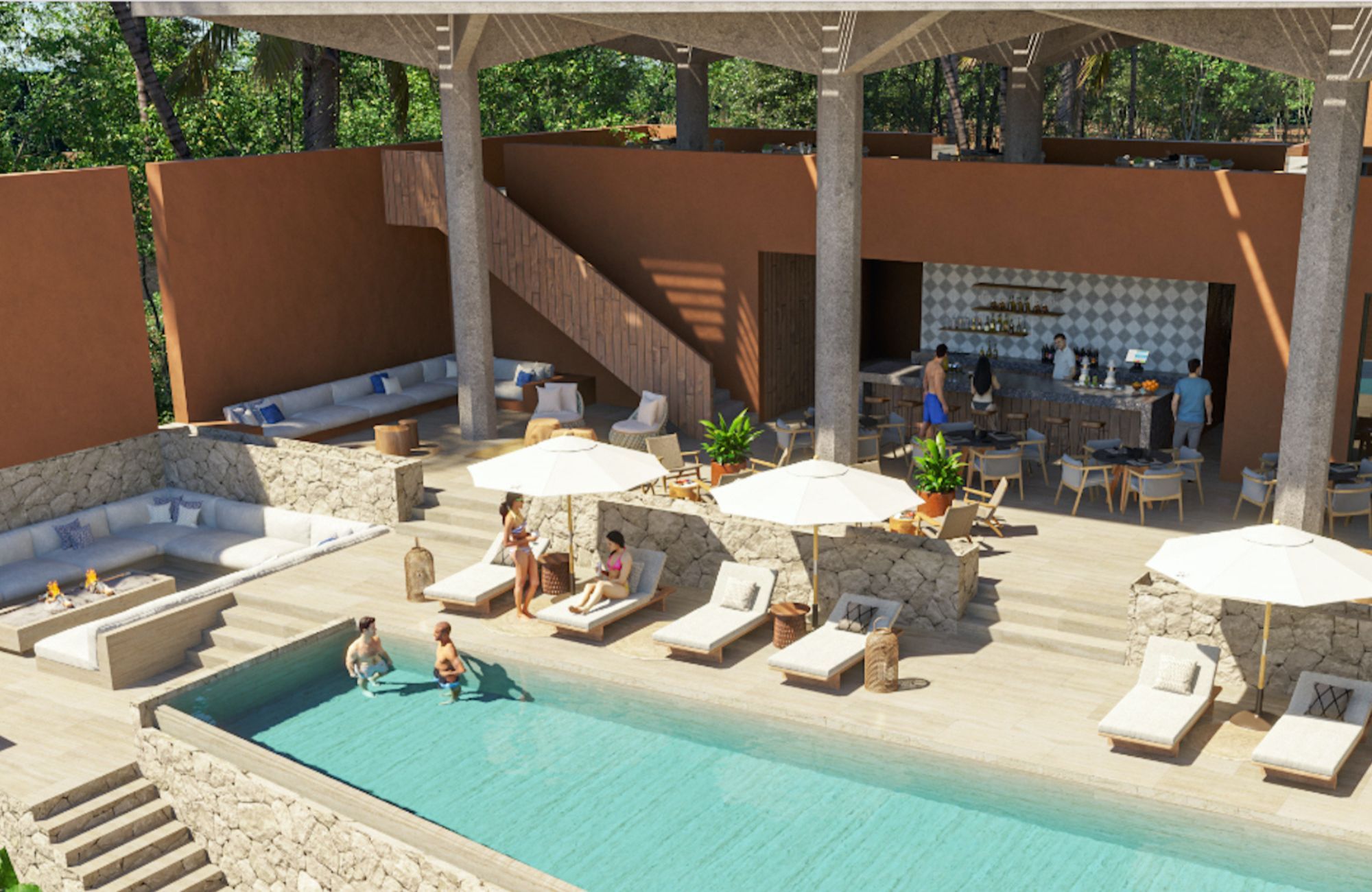 Beachfront condominium with beach club, in Costa Mujeres, Canc&uacute;n