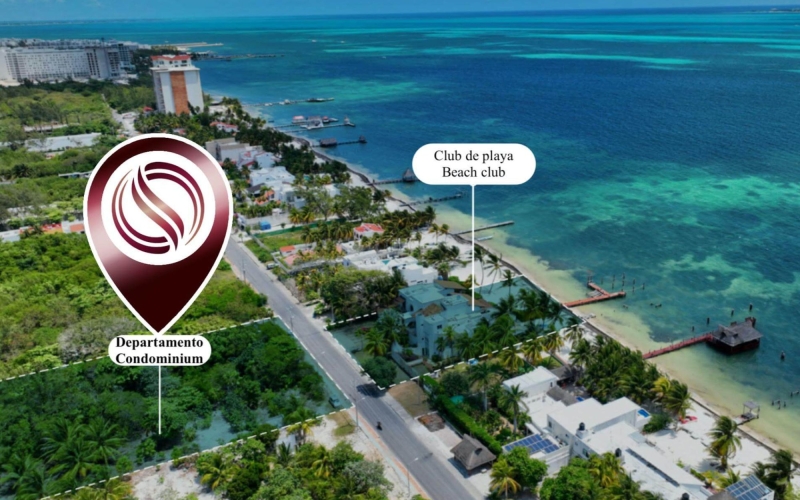 Apartment with pool, spa, and business center, in Costa Mujeres, Canc&uacute;n