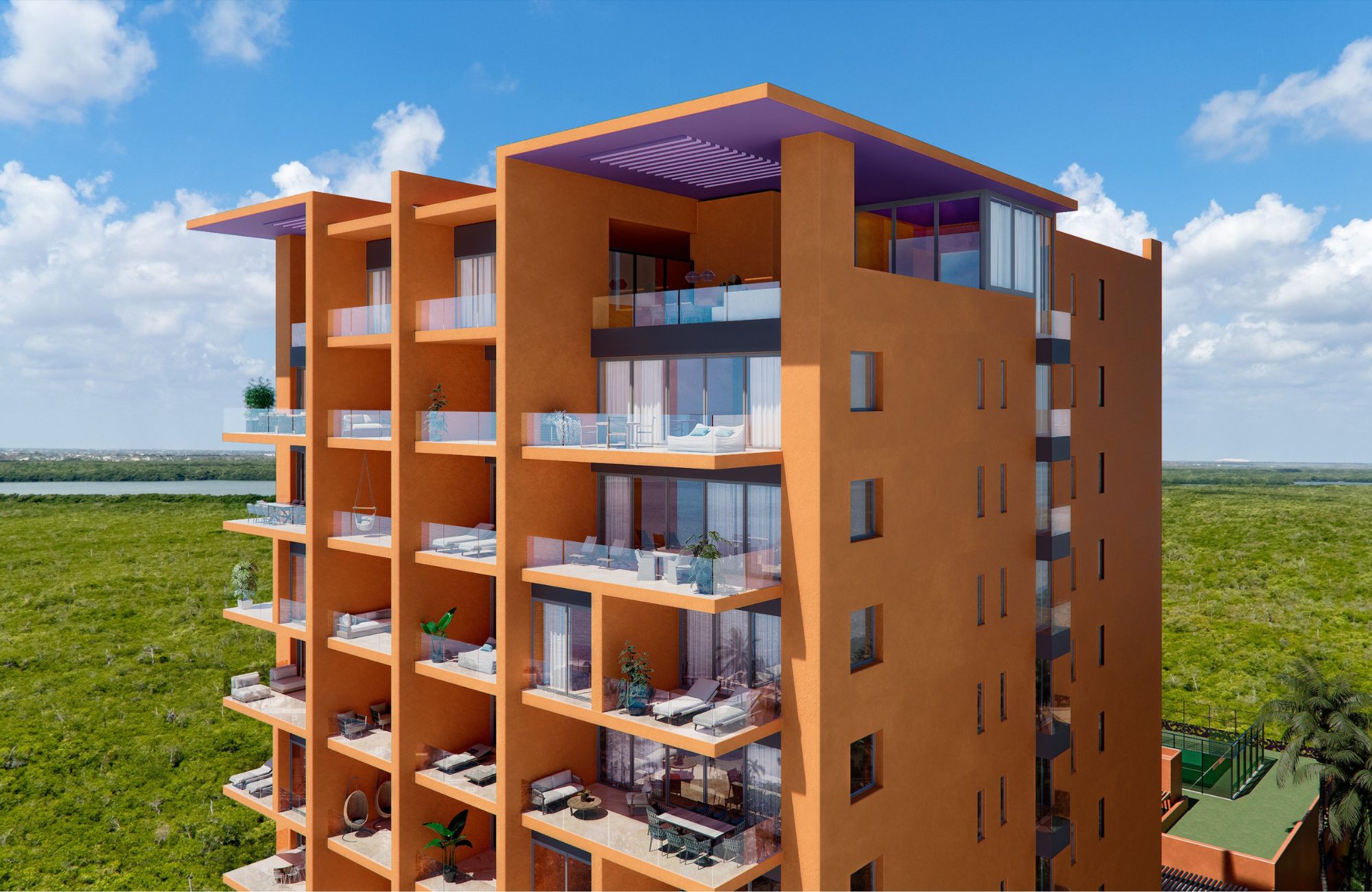 Luxury penthouse, ocean view, terrace, pool, pet-friendly, for sale Cancun.