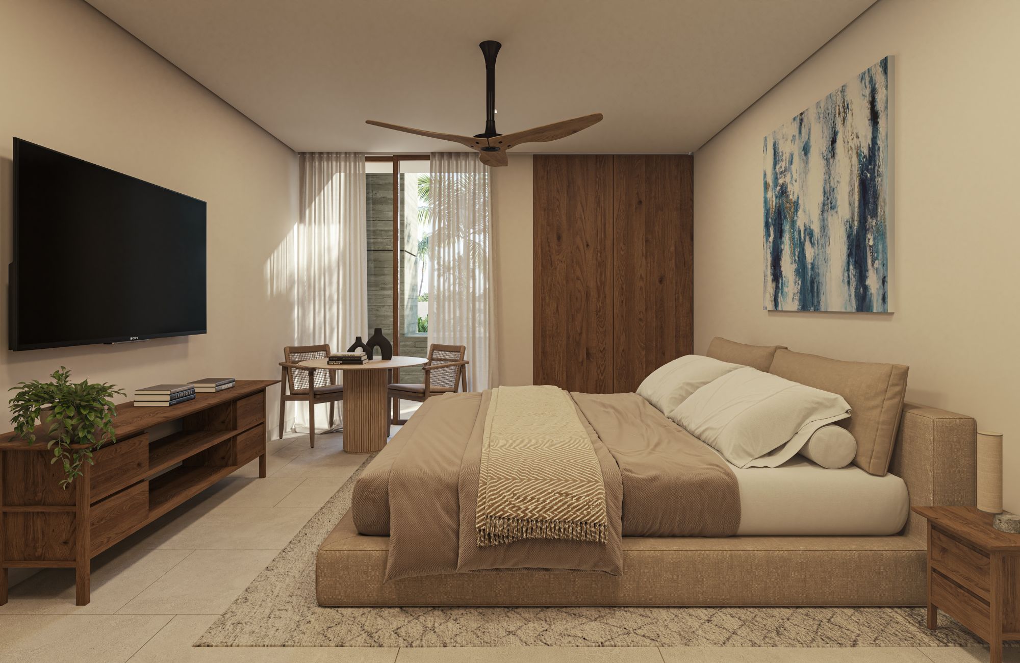 Apartment with concierge, cinema, spa, gym, sky lounge, restaurant, dog area and more amenities in pre-construction, Cancun for sale.