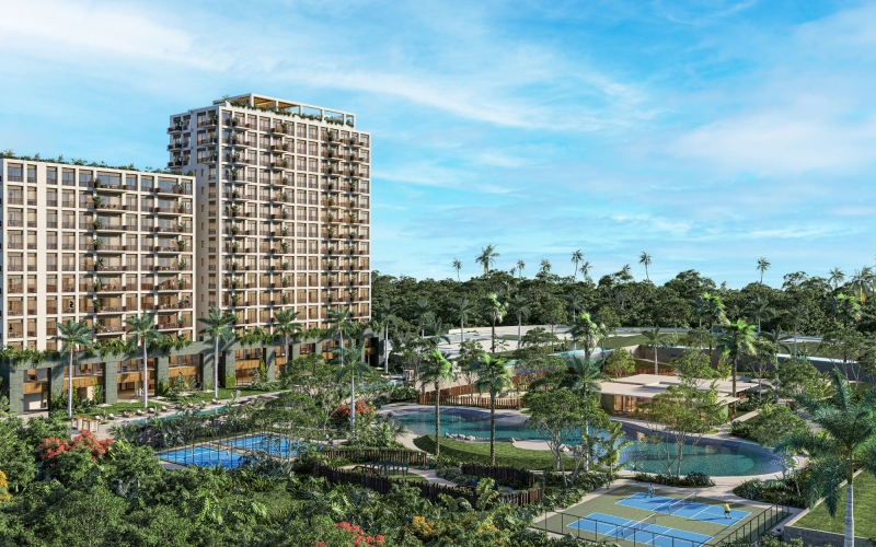 Apartment with pool, Kids Club, padel, for sale, Luis Donaldo Colosio, Canc&uacute;n.