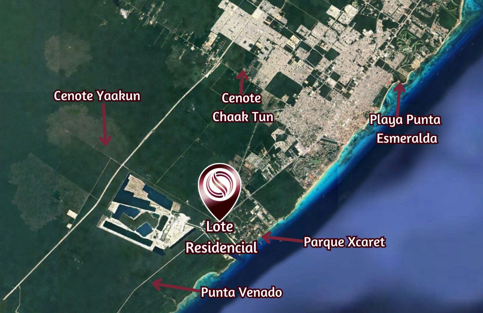 Lot in gated community with amenities, for sale, Centro Maya, Playa del Carmen