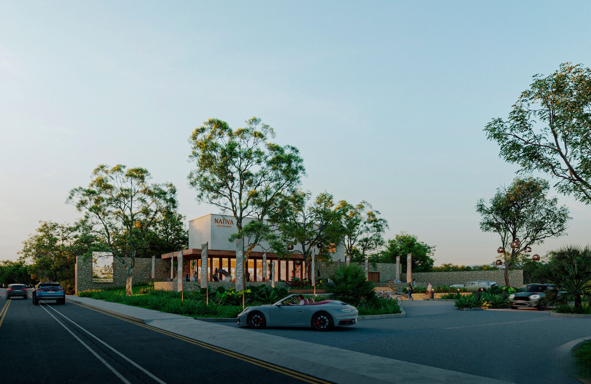 494 m2 lot, in gated community with private cenote, for sale Playa del Carmen.