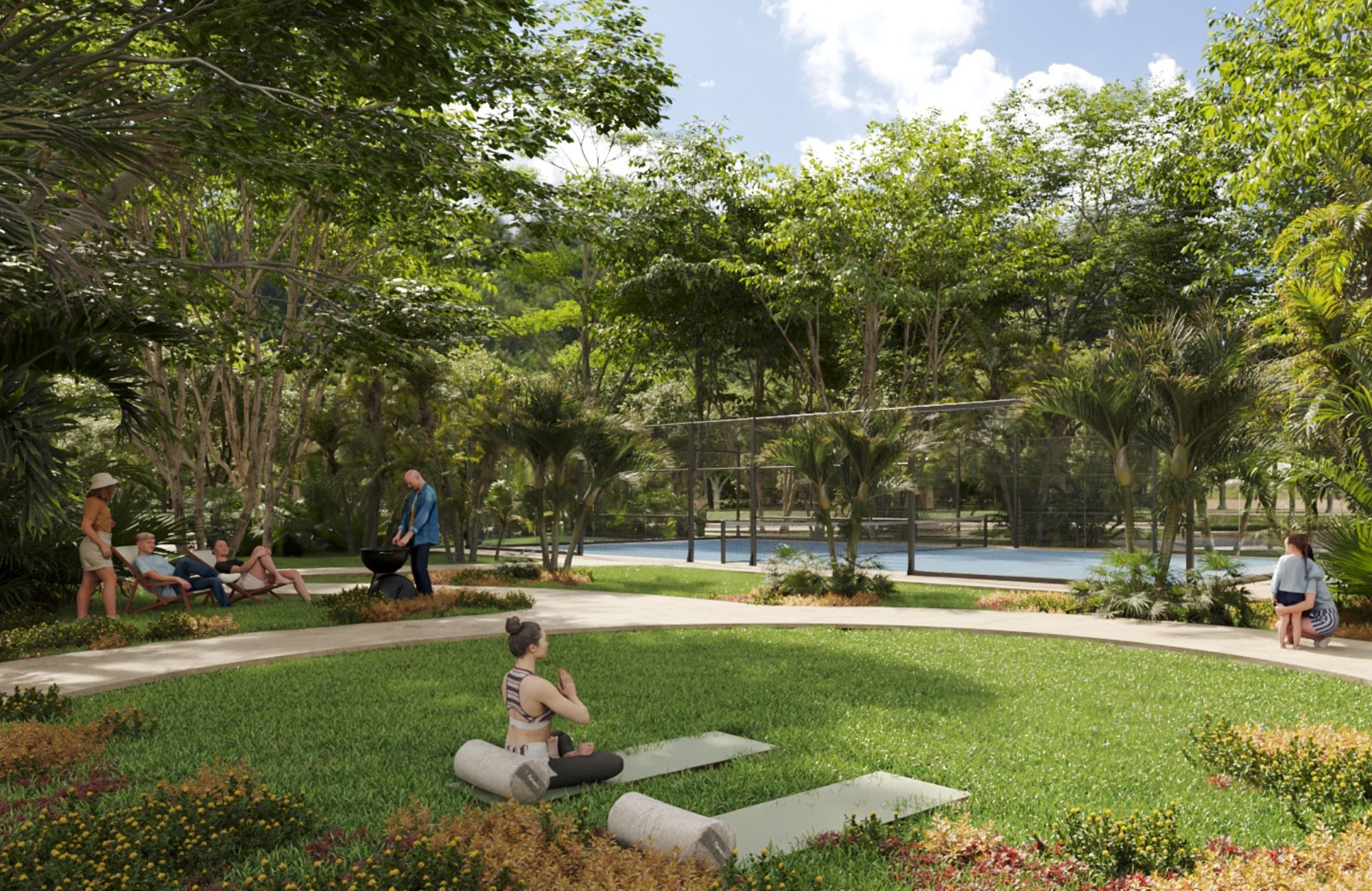 703 m2 lot, in gated community with private cenote, for sale Playa del Carmen.