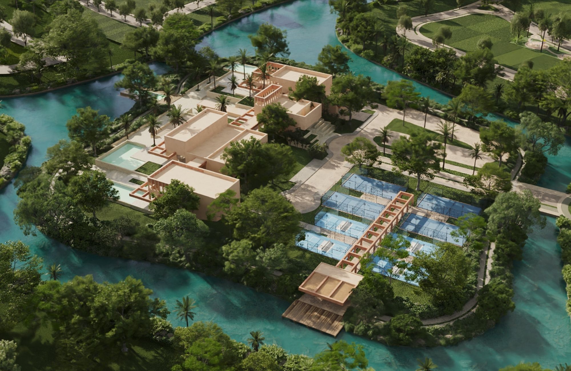 703 m2 lot, in gated community with private cenote, for sale Playa del Carmen.