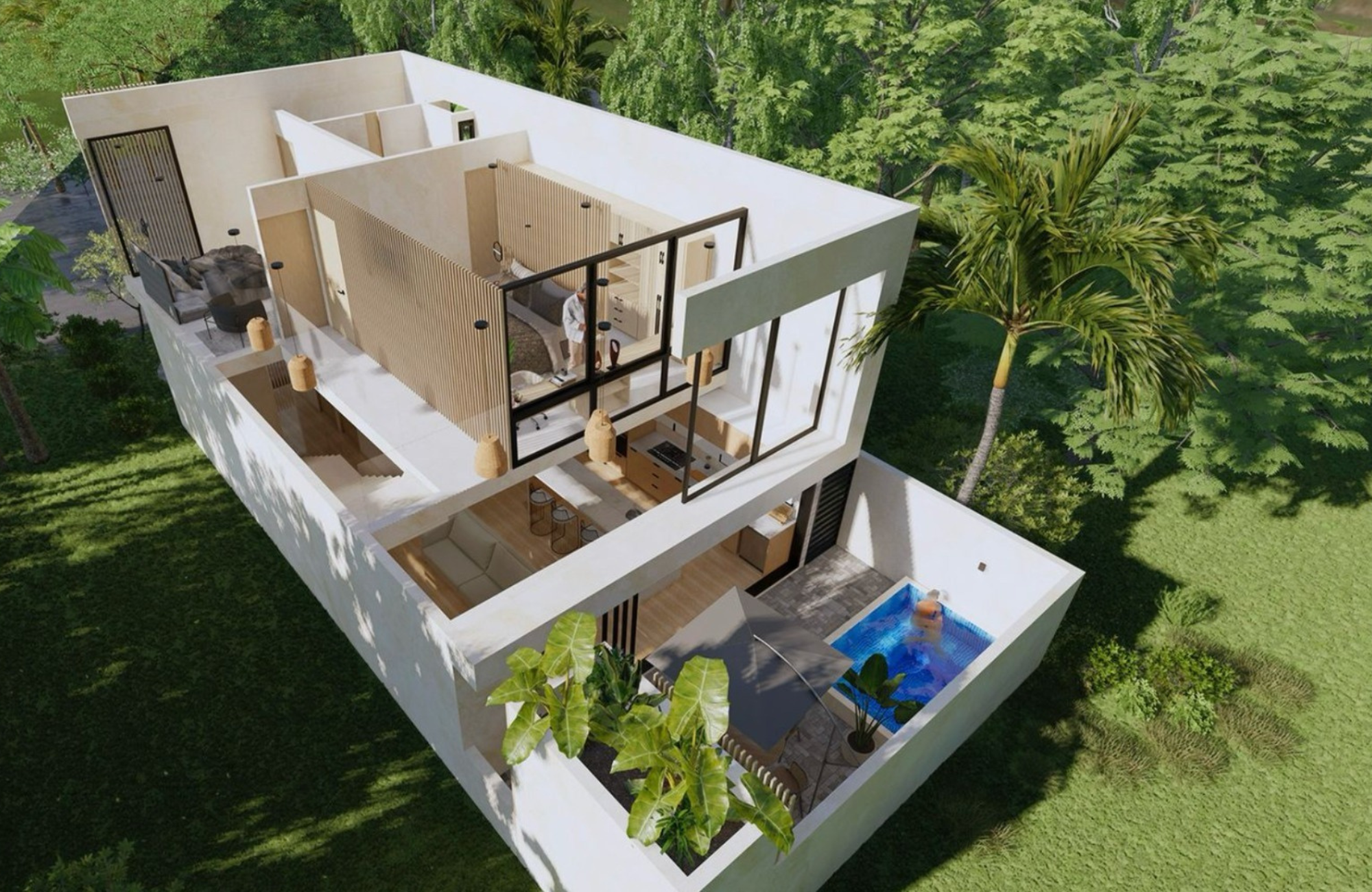 House with Private Terrace &amp; Jacuzzi, Pre-Construction, Aldea Ha, Puerto Morelos