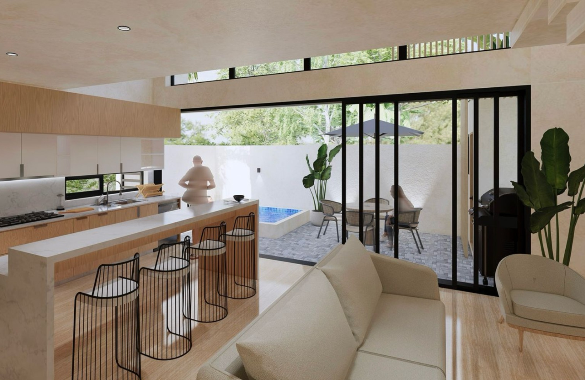 House with Private Terrace &amp; Jacuzzi, Pre-Construction, Aldea Ha, Puerto Morelos