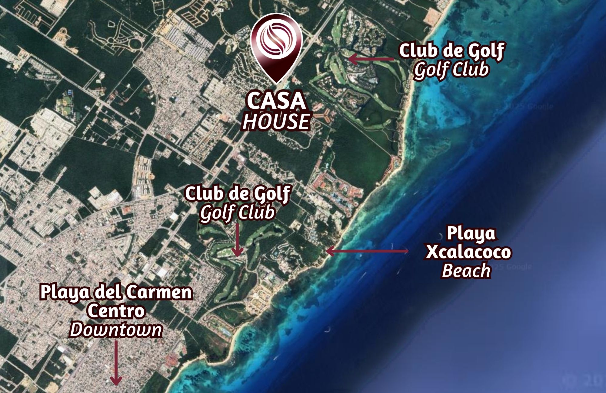 Casa con doble altura y rooftop, alberca comun, El Encuentro, Playa del Carmen