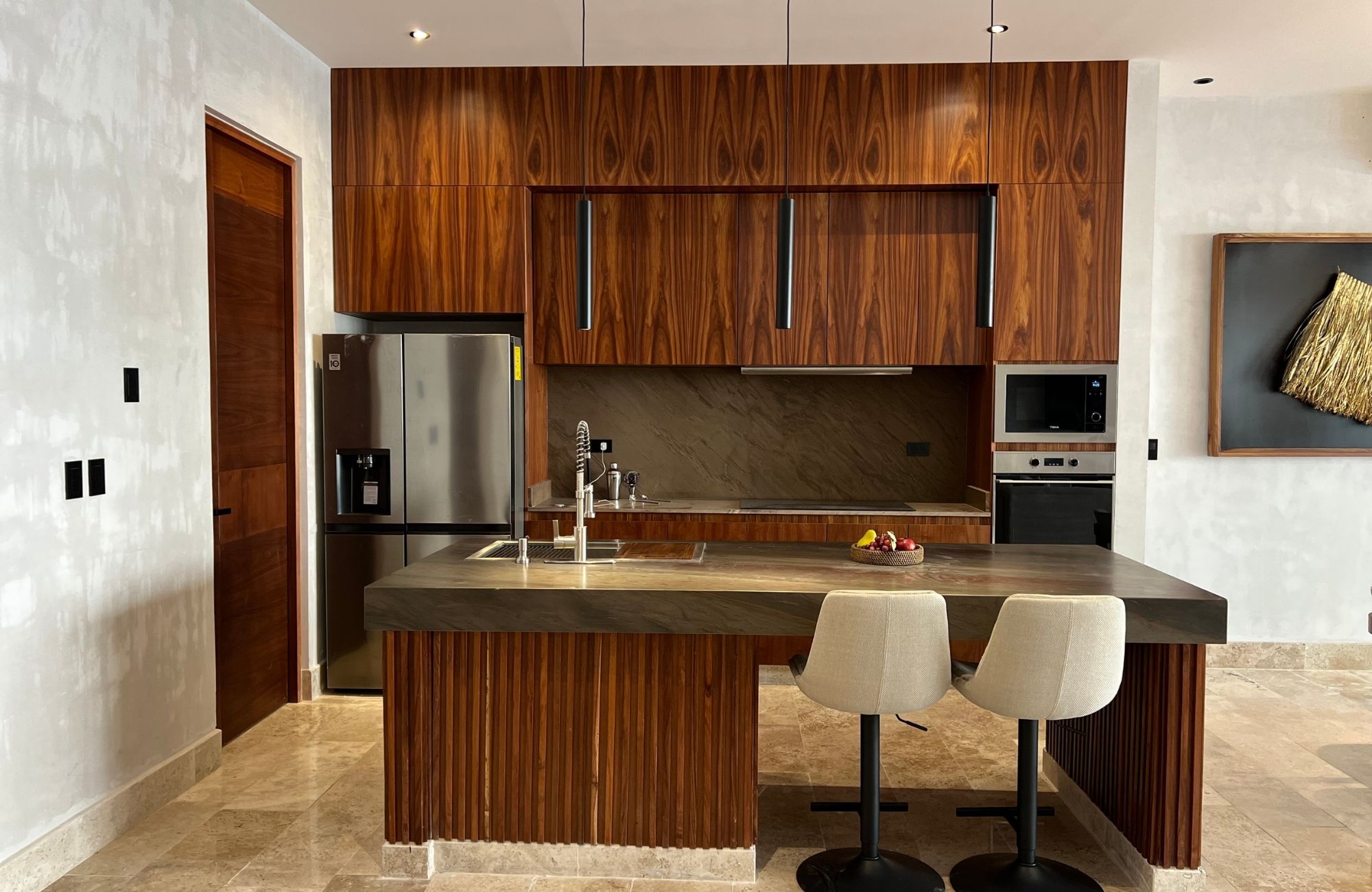 Casa con doble altura y rooftop, alberca comun, El Encuentro, Playa del Carmen