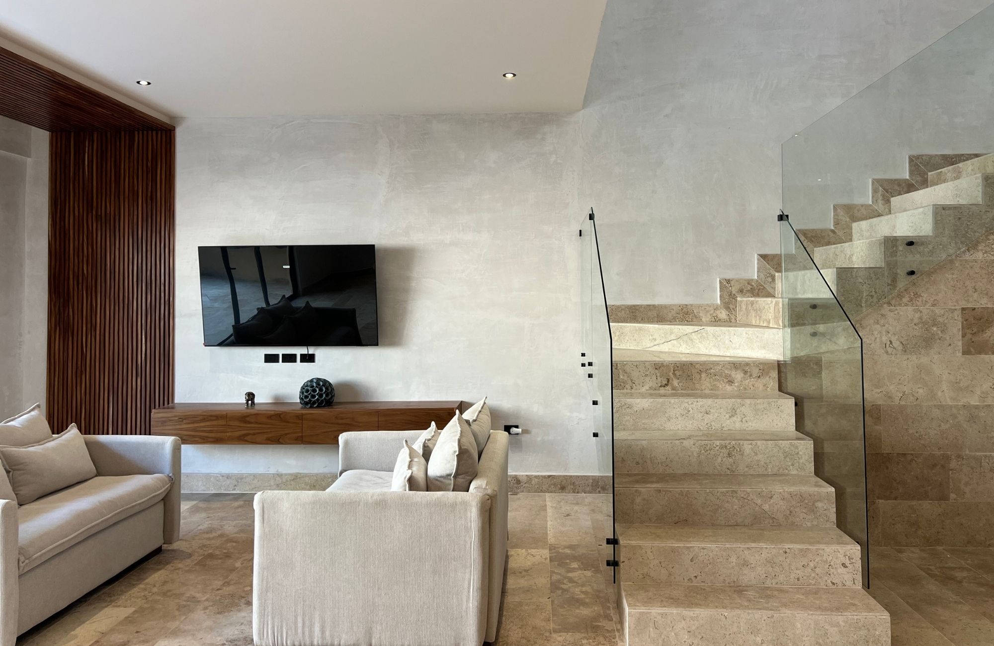 Casa con doble altura y rooftop, alberca comun, El Encuentro, Playa del Carmen