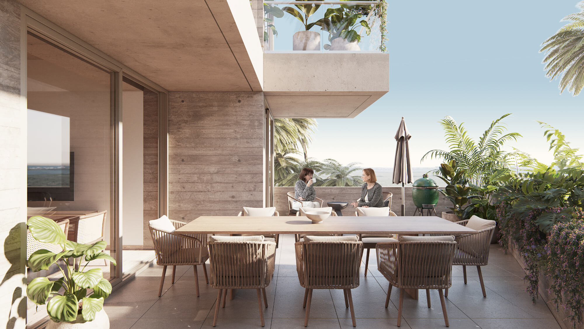 Apartment with pool, terrace, and golf simulator for sale, Puerto Cancun, Cancun.