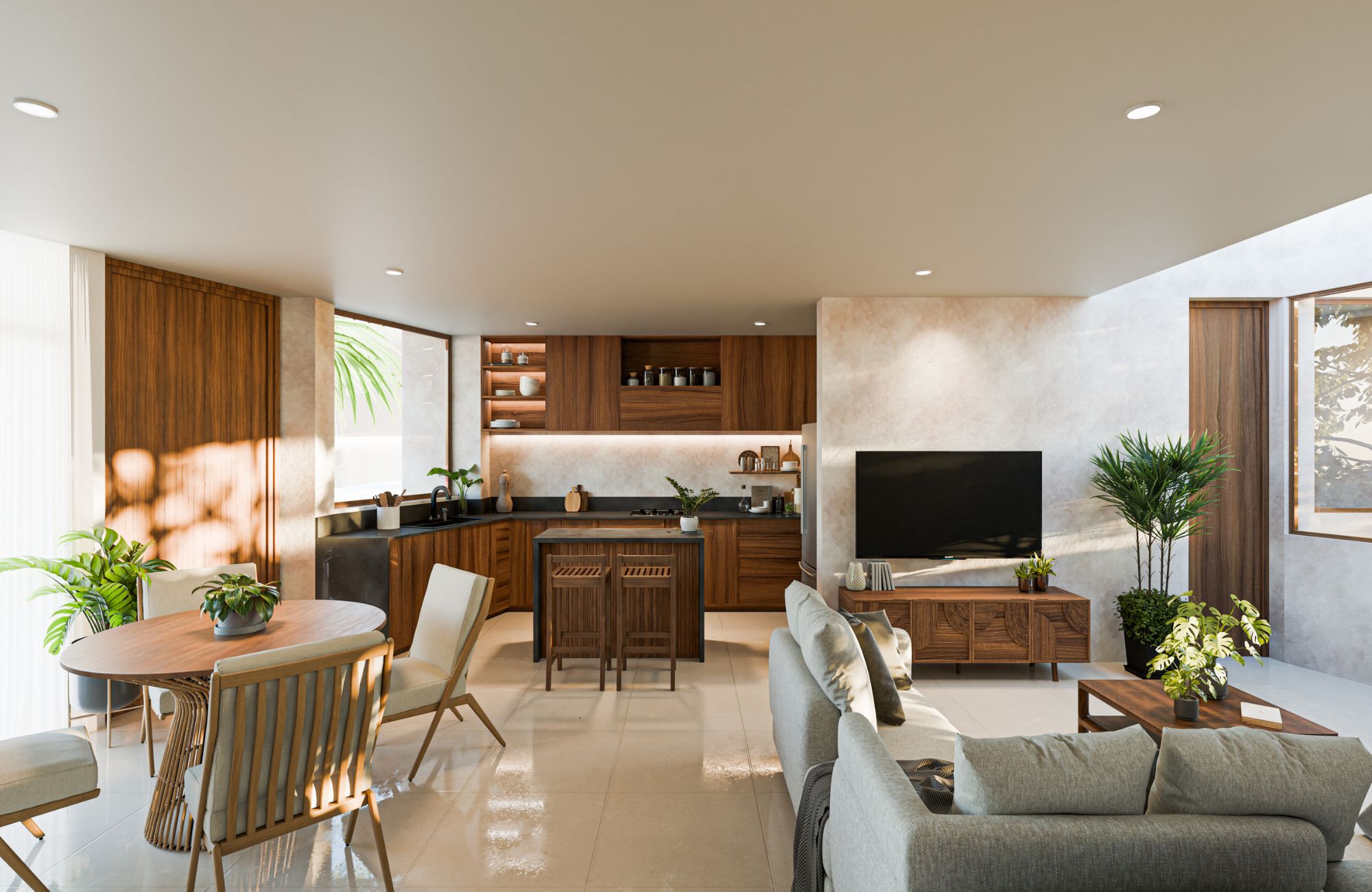 Ocean view apartment, hotel amenities for sale Cozumel South Hotel Zone