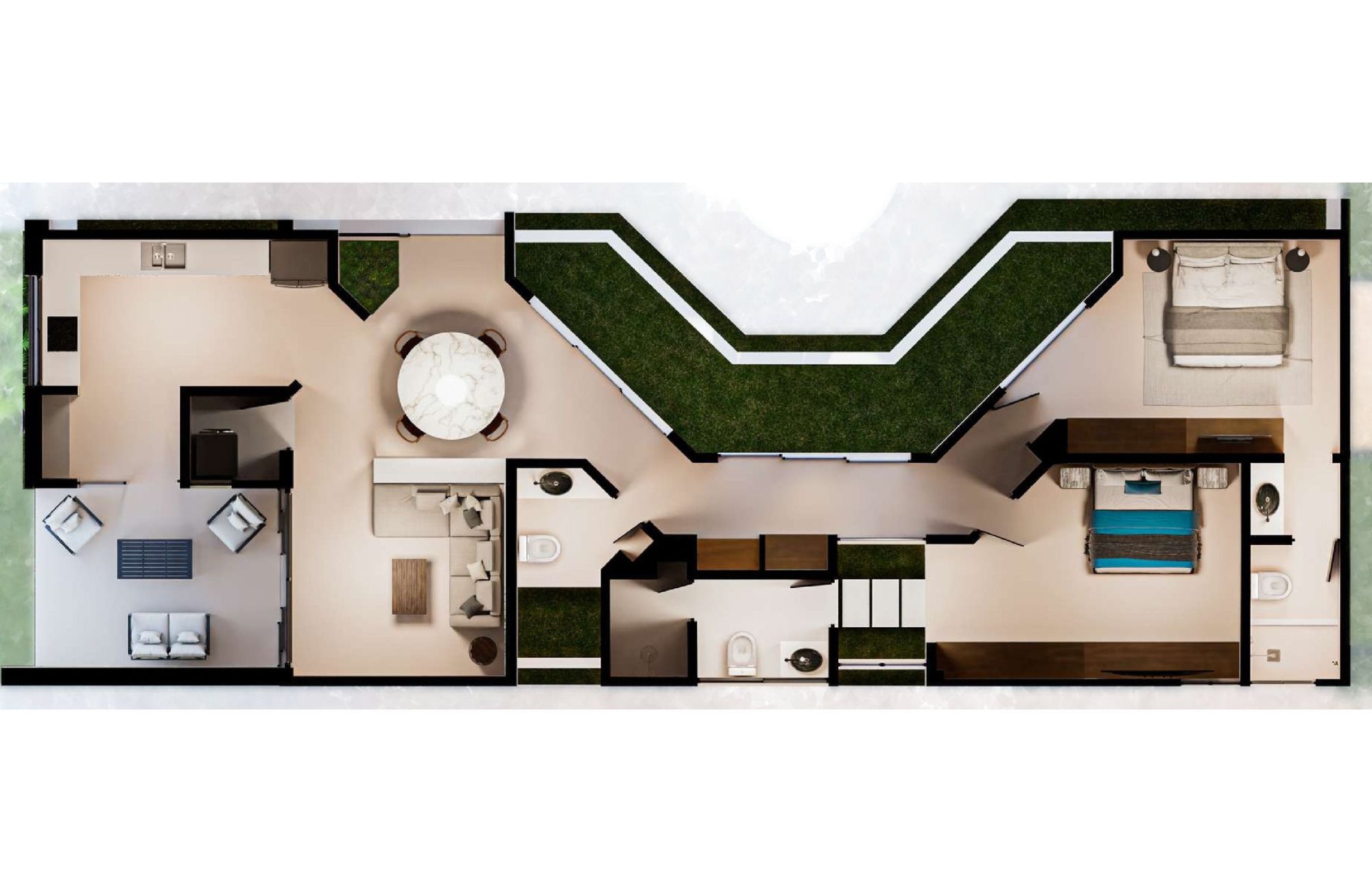 Condominium with private pool for sale, South Hotel Zone, Cozumel