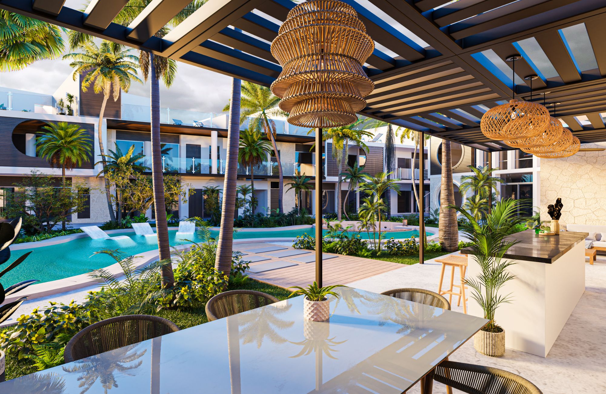 Condominium with private pool for sale, South Hotel Zone, Cozumel