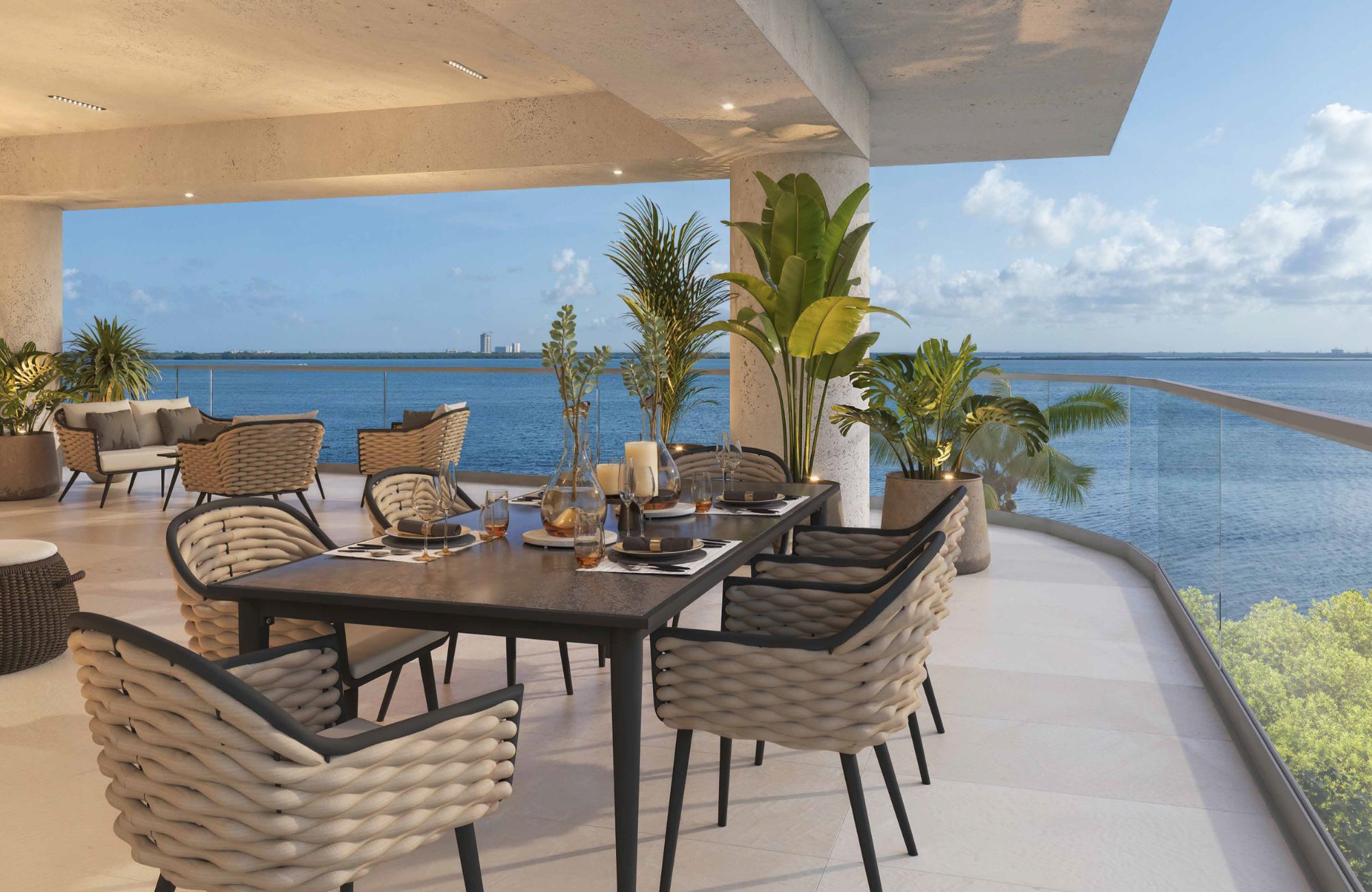 Luxury apartment, green views, terrace, pet-friendly, for sale Canc&uacute;n