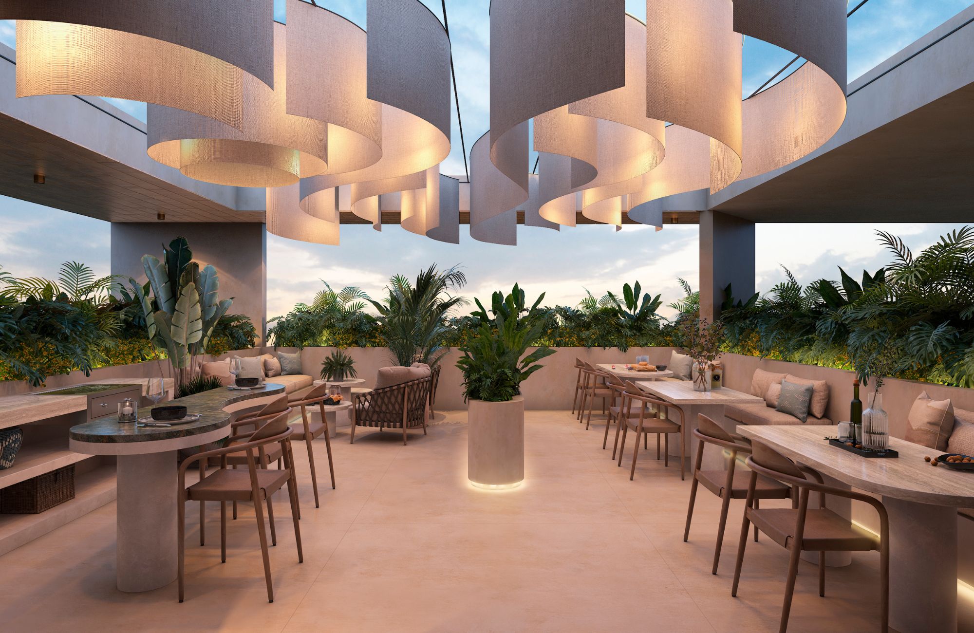 Condo with terrace, pool, service room, pre-sale, North Zone, M&eacute;rida.