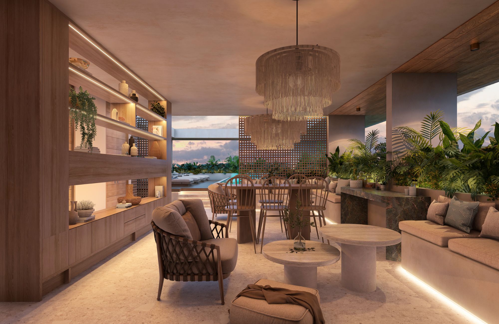 Condo with terrace, pool, service room, pre-sale, North Zone, M&eacute;rida.