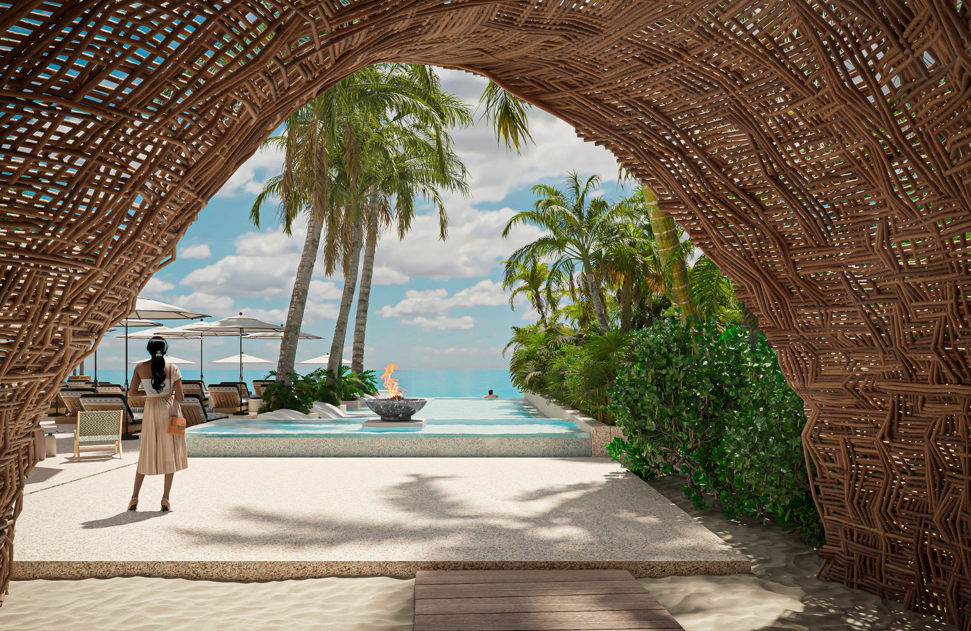 Luxury studio for sale in Playacar, 4 pools, playground for children, Pet zone, gym, clubhouse, restaurant, terrace bar, concierge and more,