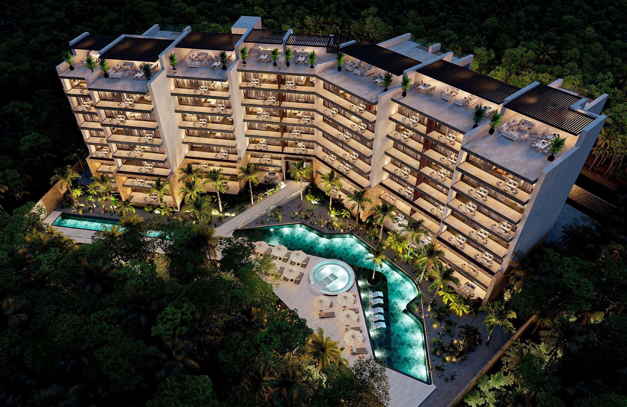 Condo for sale with private garden and luxury amenities &ndash; Ejido, Playa del Carmen