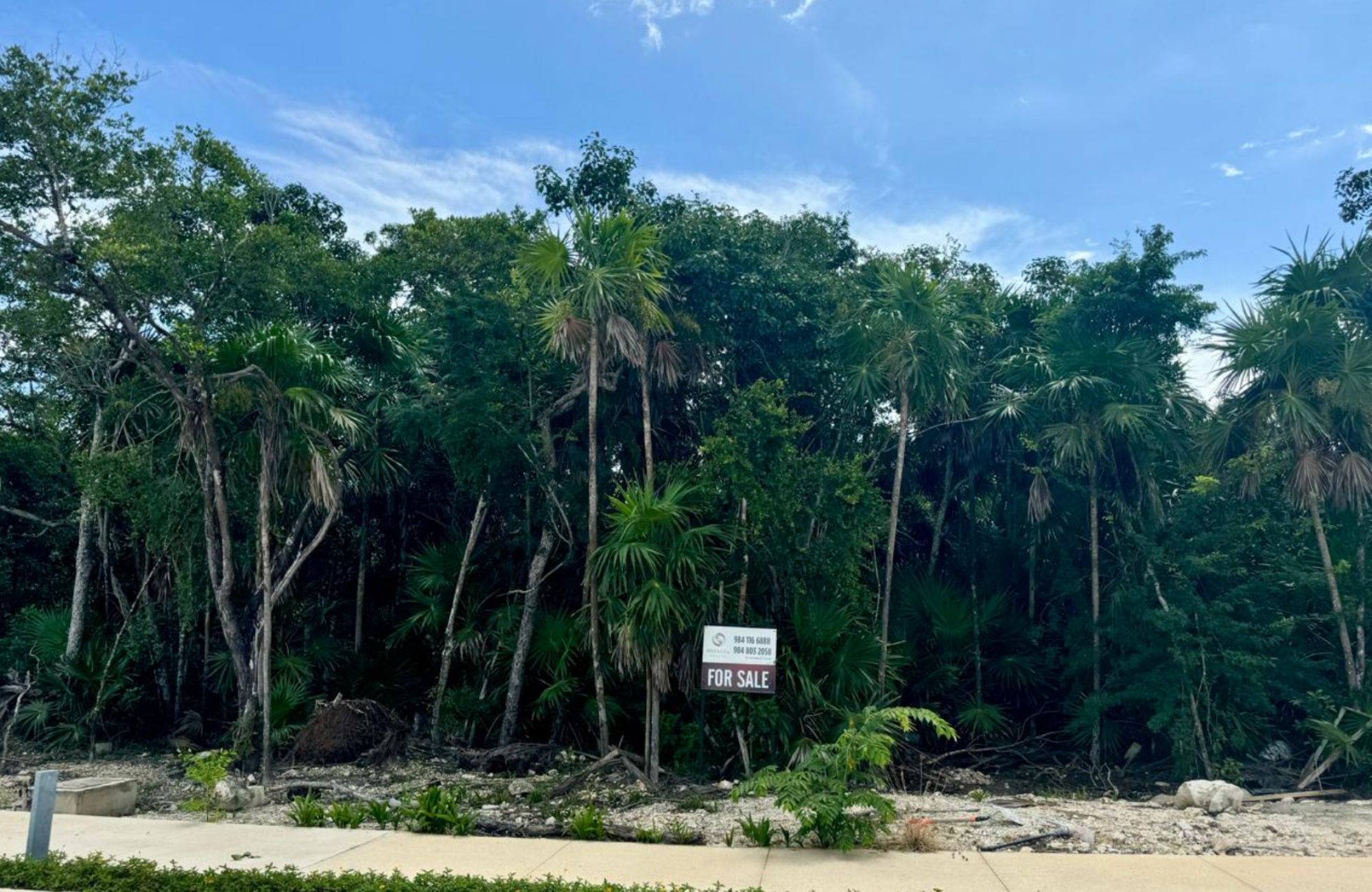 Multifamily land of 1,841 m2 in a luxury residential area for sale, Region 11, Tulum.