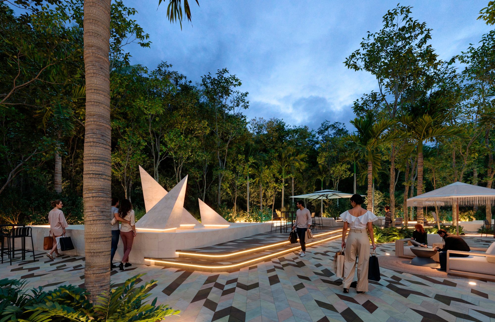 Apartment close to Fifth Avenue and the beach, rooftop, Playa del Carmen.