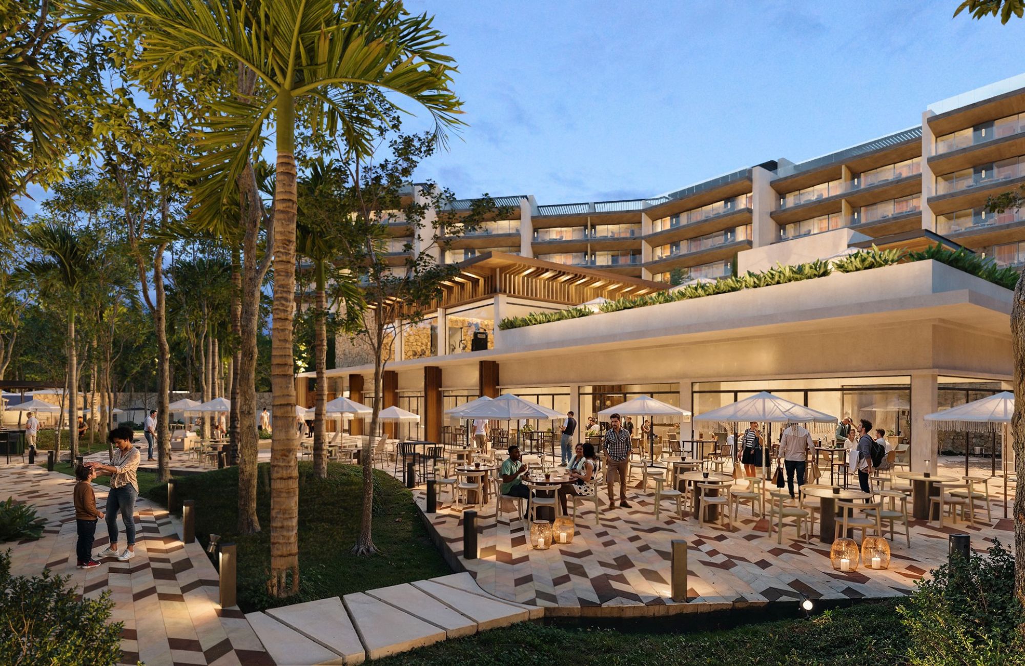 Apartment close to Fifth Avenue and the beach, rooftop, Playa del Carmen.