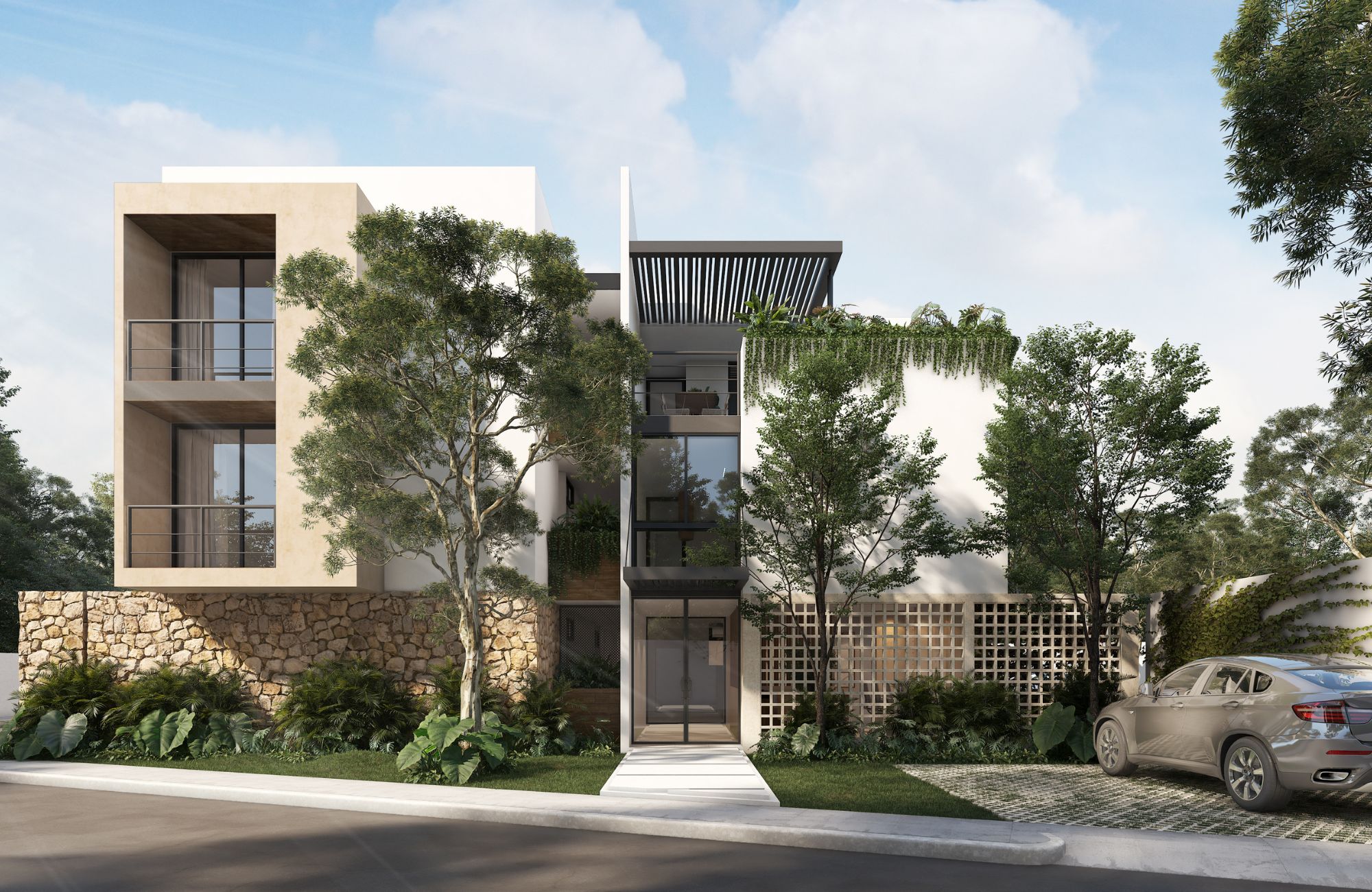 Condo con terraza privada, m&uacute;ltiples amenidades, venta, Pionera Conkal, M&eacute;rida