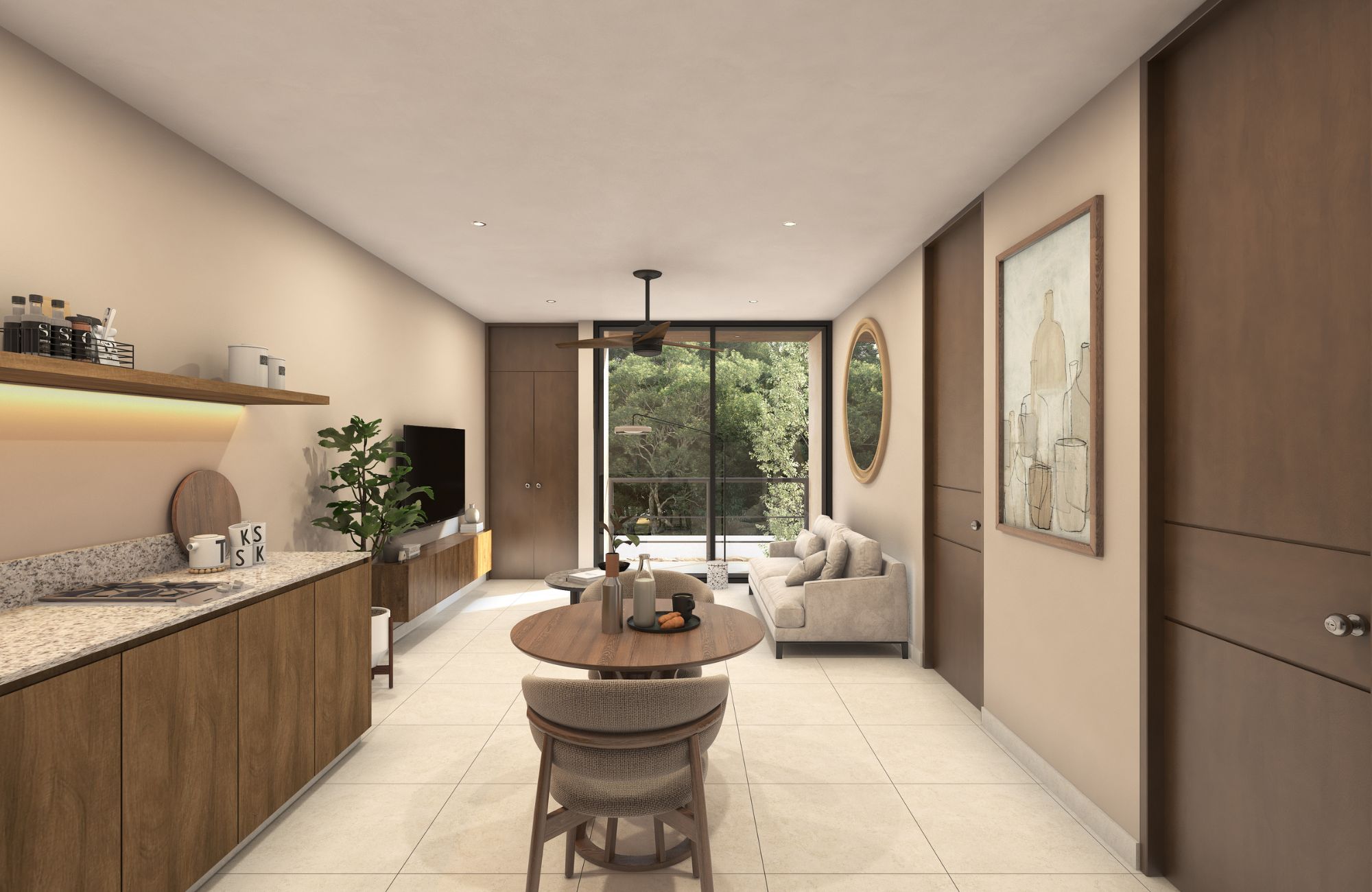 Condo con terraza privada, m&uacute;ltiples amenidades, venta, Pionera Conkal, M&eacute;rida