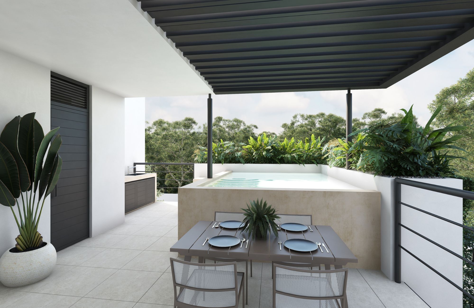 Apartment with garden, pool, terrace, for sale, Zona Campestre, M&eacute;rida.