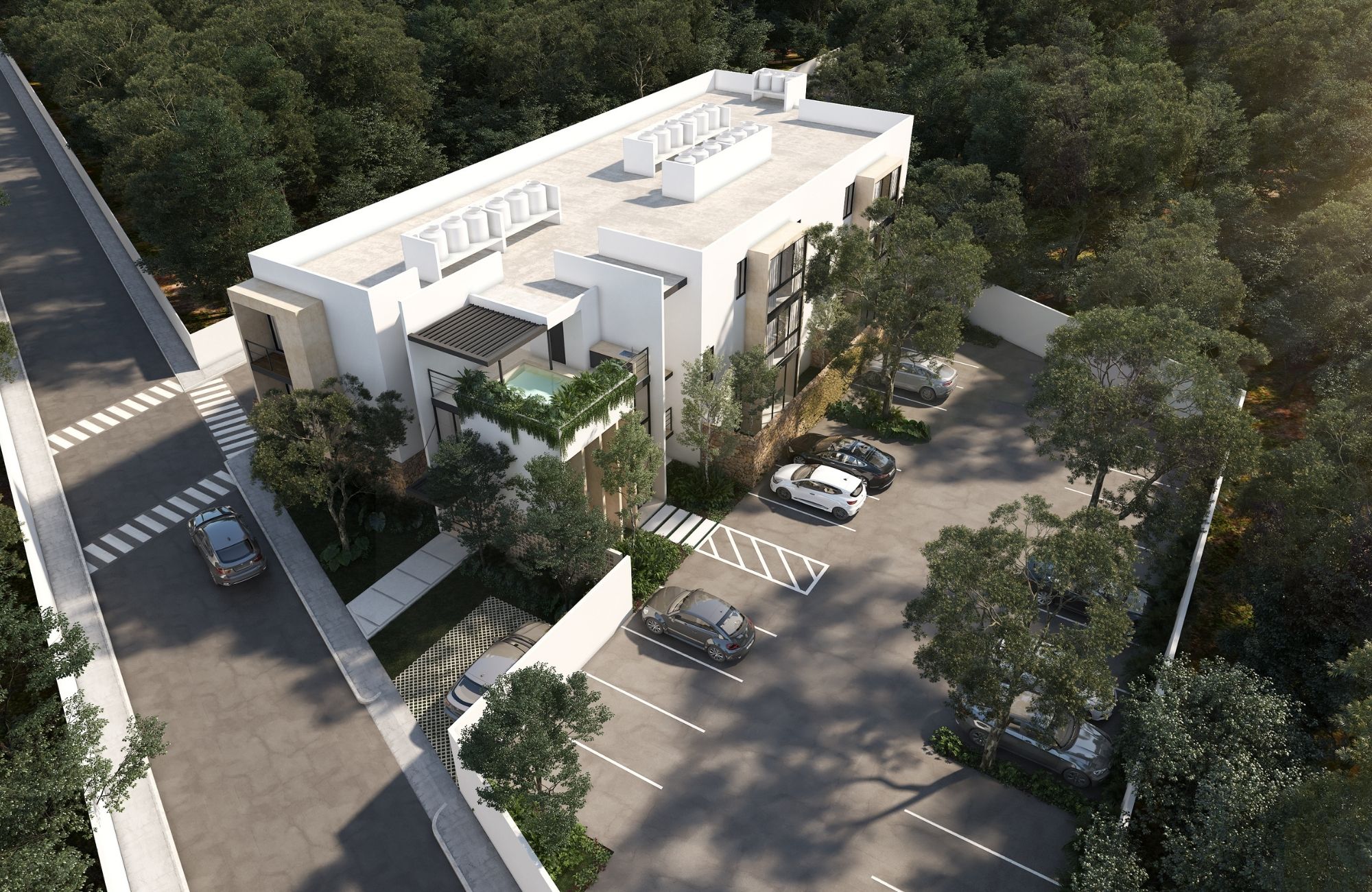 Apartment with garden, pool, terrace, for sale, Zona Campestre, M&eacute;rida.