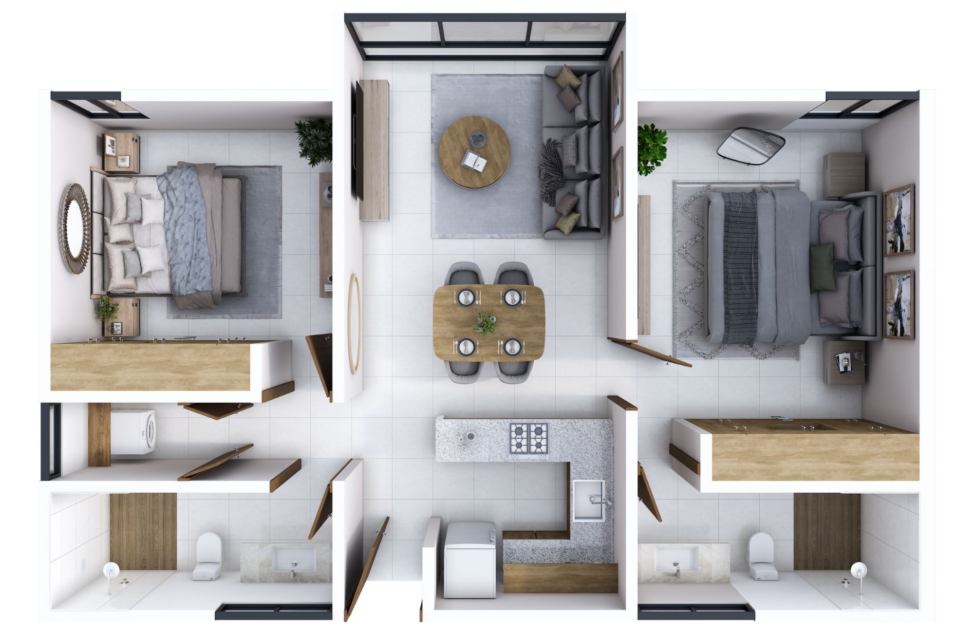 Apartment with garden, pool, terrace, for sale, Zona Campestre, M&eacute;rida.