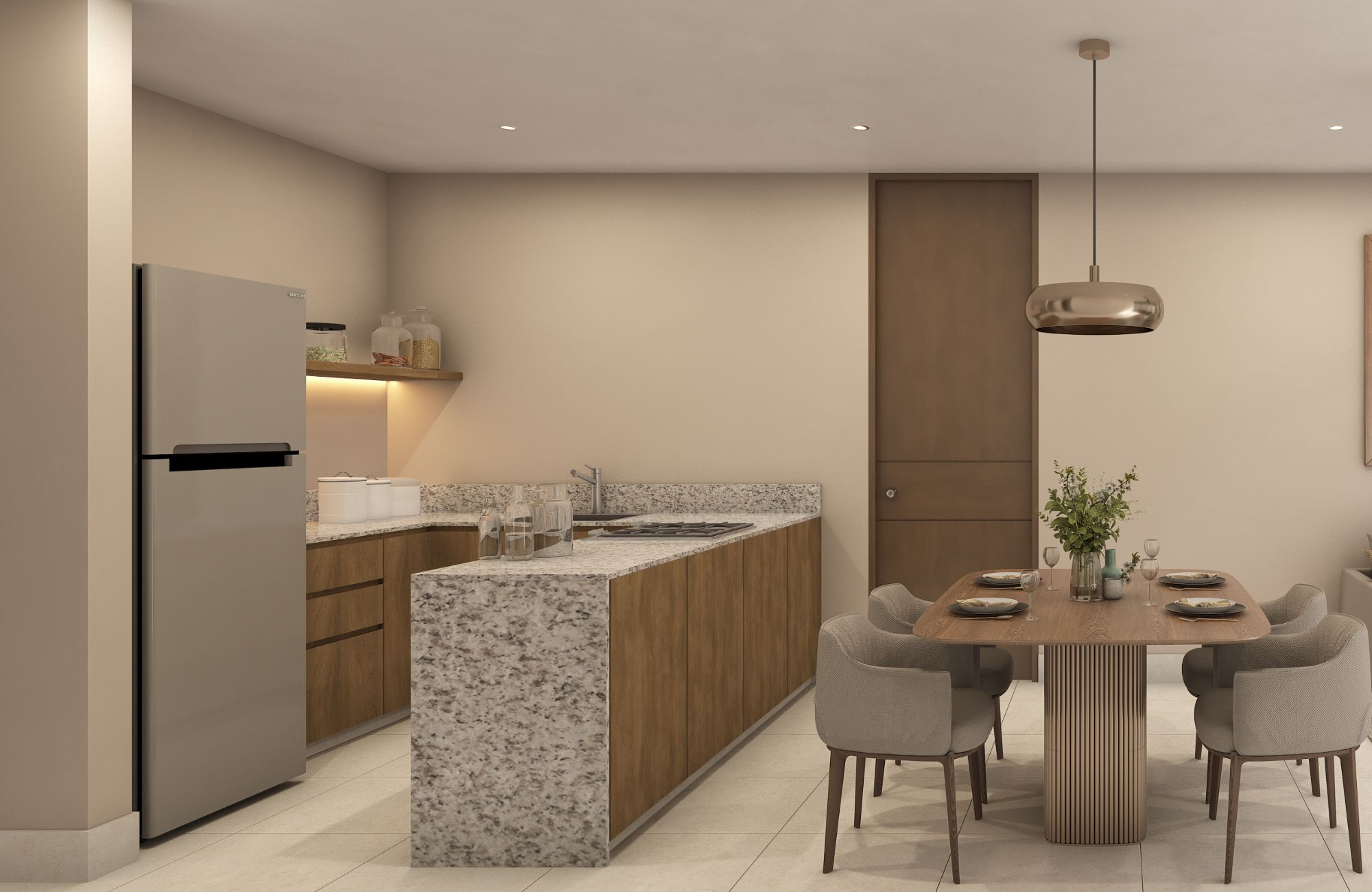 Apartment with garden, pool, terrace, for sale, Zona Campestre, M&eacute;rida.