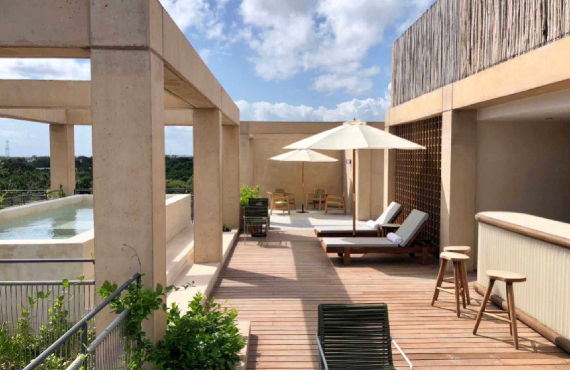 Double height condo, in golf course with beach club, double terrace, TV room, in Corasol, Playa del Carmen, pre-construction.