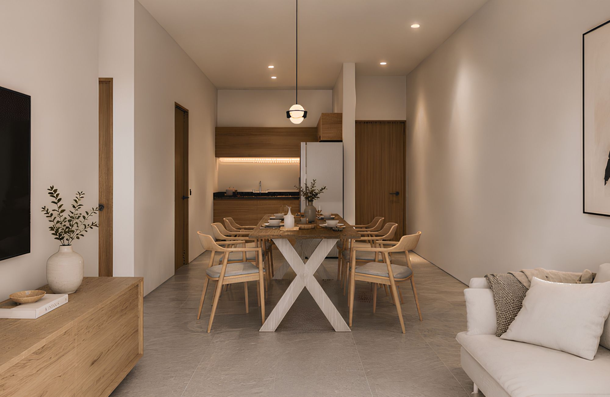 Furnished penthouse in Mexican Caribbean style steps from the beach, for sale