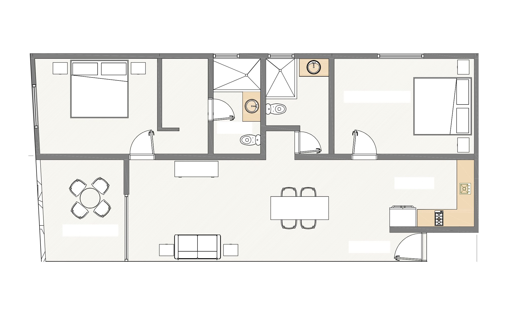 Furnished studio, just steps from the sea, for sale, Downtown, Playa del Carmen