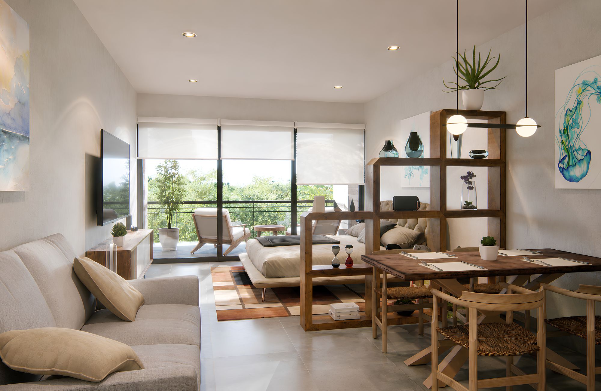 Furnished studio, just steps from the sea, for sale, Downtown, Playa del Carmen